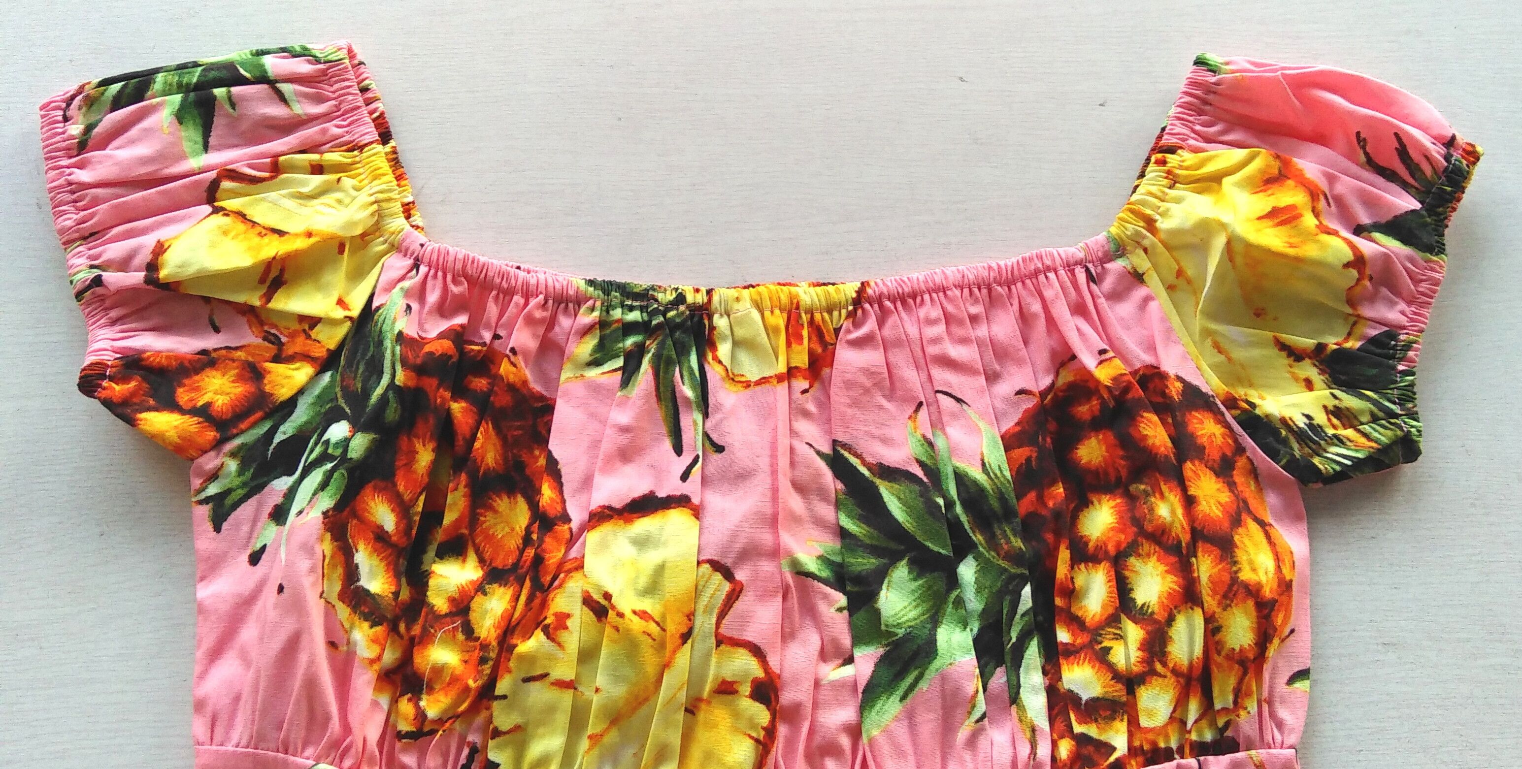 Other Women tops pineapple print off shoulder slim fit Size XL / US 12-14 / IT 48-50 - 3 Thumbnail