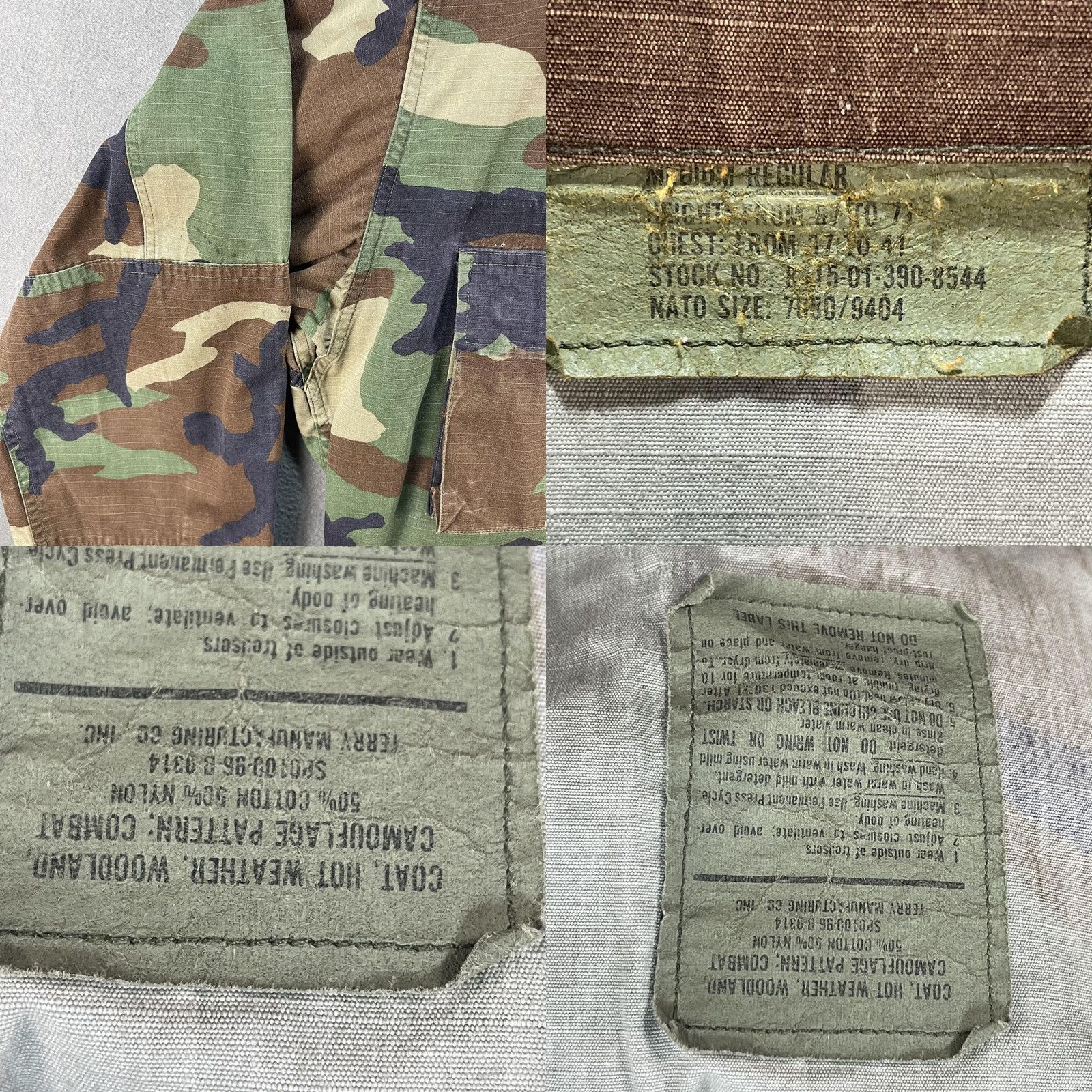 Vintage VINTAGE USGI BDU Jacket Mens M Regular Woodland Camo Ripstop Field 90s Size US M / EU 48-50 / 2 - 8 Thumbnail