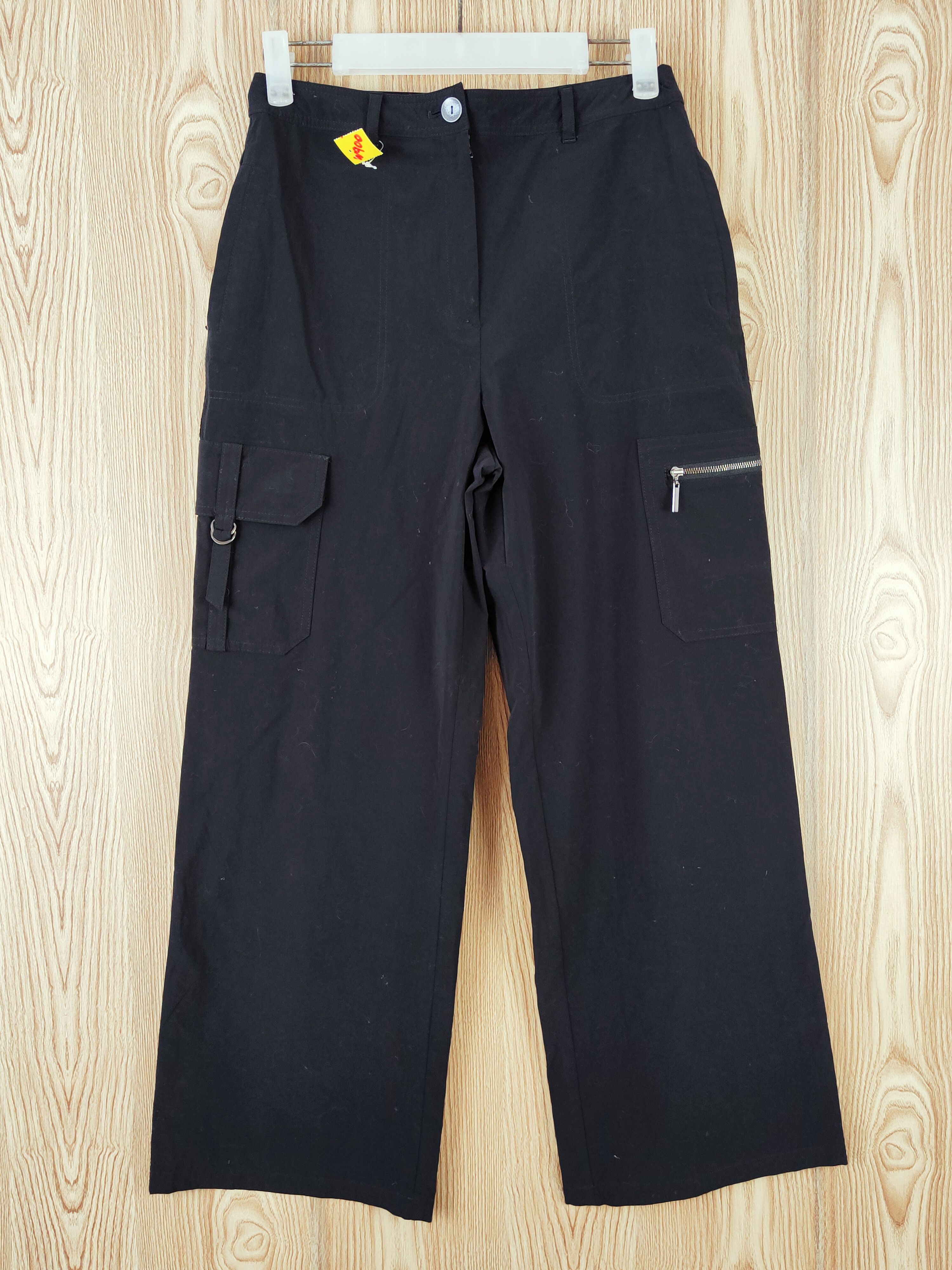 Japanese Brand Les Lalique Black Multipocket Tactical Cargo Pants #W900 Size 26" / US 2 / IT 38 - 1 Thumbnail