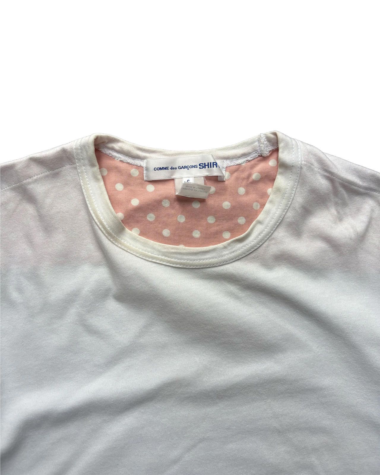 Comme des Garcons CDG Shirt Dot Panel Tee White S Size US S / EU 44-46 / 1 - 2 Thumbnail