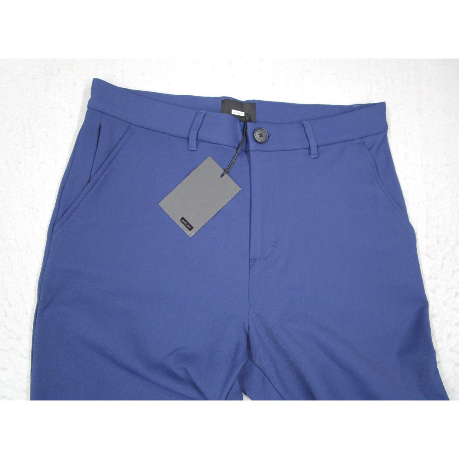 Vintage AWAY Chino Pants Men's 34 Blue Slim Fit Travel Work 34x31 Size US 34 / EU 50 - 2 Thumbnail