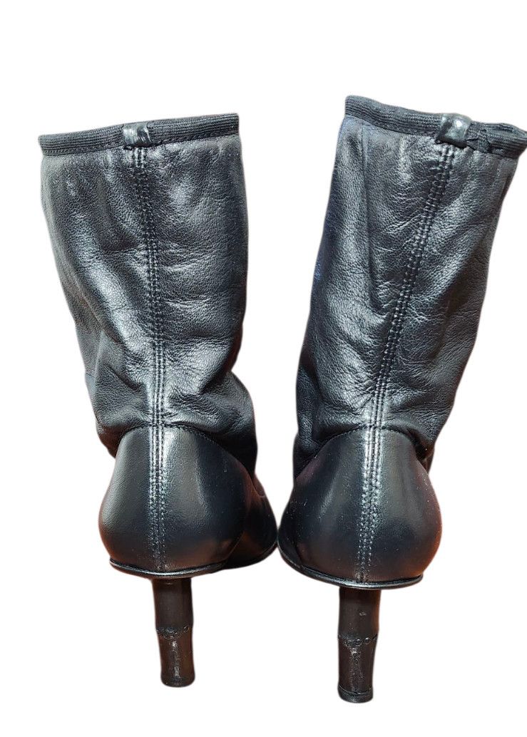 Gucci Gucci by Tom Ford S/S 2002 Bamboo Ankle Boots stretch Size US 4 / IT 34 - 12 Thumbnail