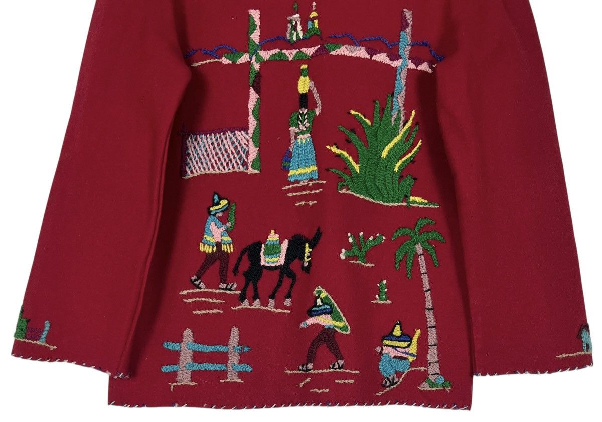 Mexicana Vintage 1940s-1950s hand embroidered Mexican souvenir jacket Size S / US 4 / IT 40 - 9 Thumbnail