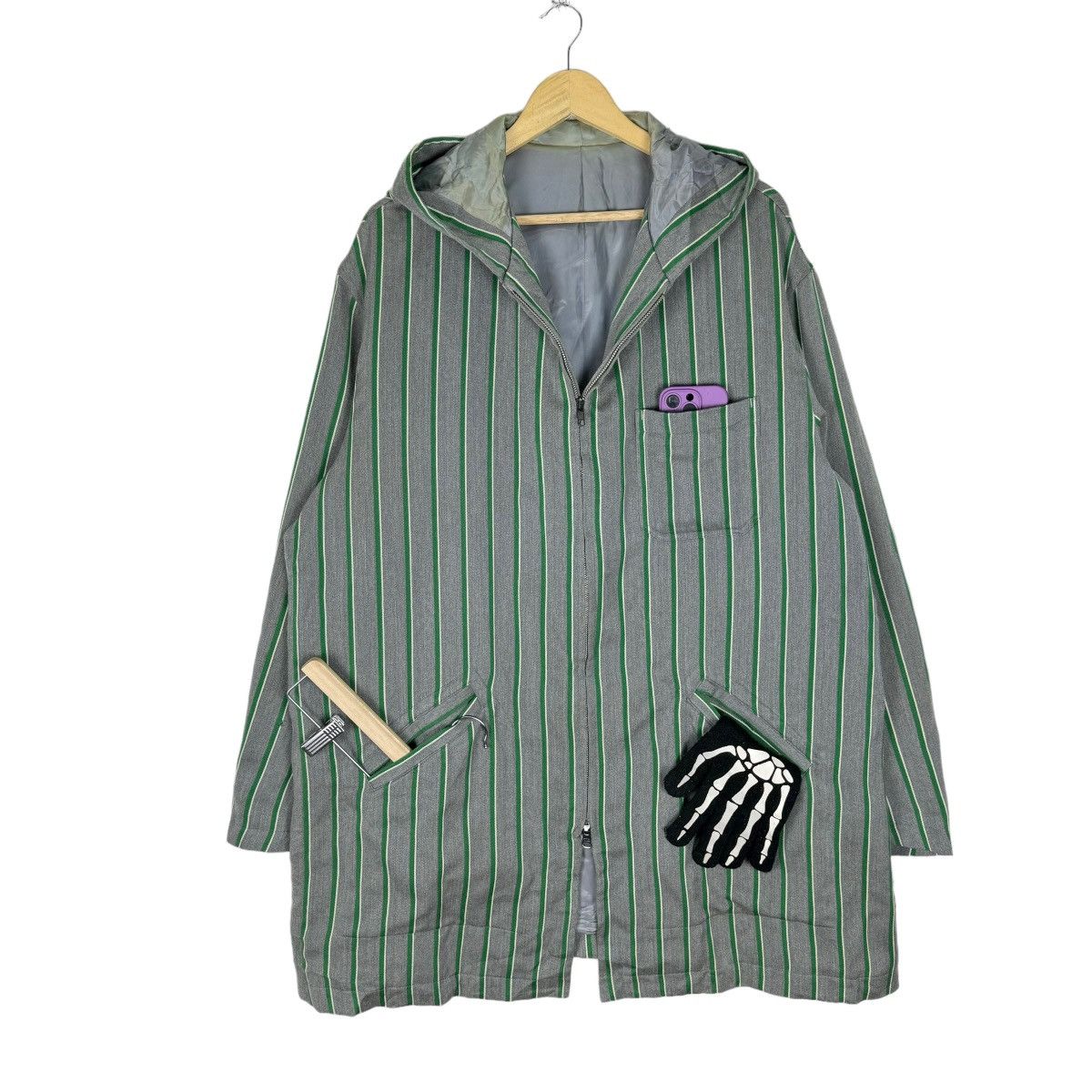 Yohji Yamamoto ☀️YS FOR MEN HOODIE STRIPED ZIPPER JACKET Size US L / EU 52-54 / 3 - 1 Thumbnail
