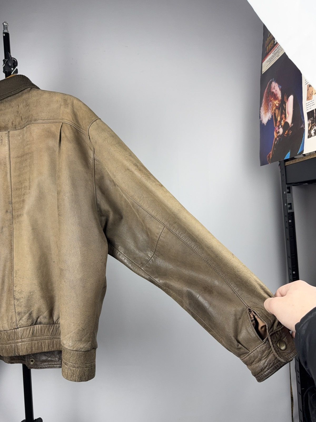 Genuine Leather Vintage Leather Bomber Aviator Flight Jacket Avirex Style Size US L / EU 52-54 / 3 - 11 Thumbnail
