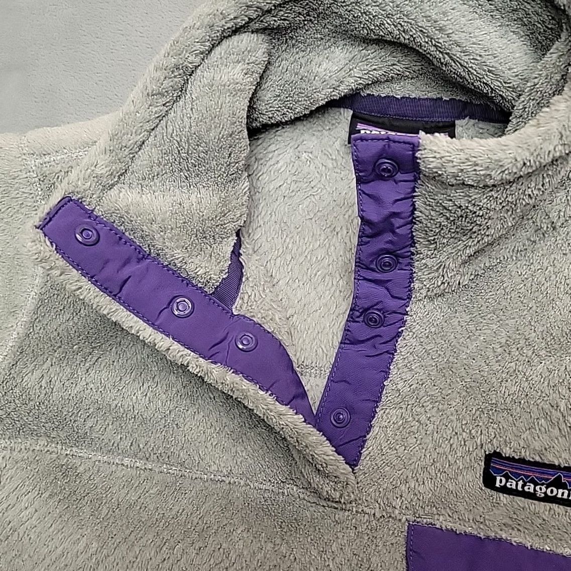 Patagonia Patagonia Re-Tool Snap-T Pullover Sweater Women S Gray Purple 1/4 Zip Fleece Vintage Logo All Seasons Casual Outdoor Nature Size S / US 4 / IT 40 - 4 Thumbnail