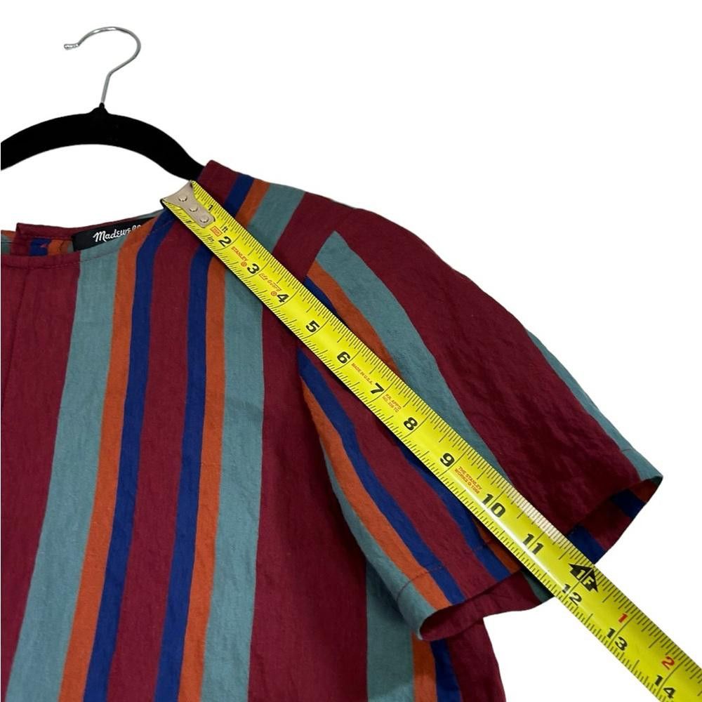 Madewell Madewell l Button-Back Tie Tee in Rosalinda Stripe XXS Size XXS / US 00 / IT 34 - 6 Thumbnail