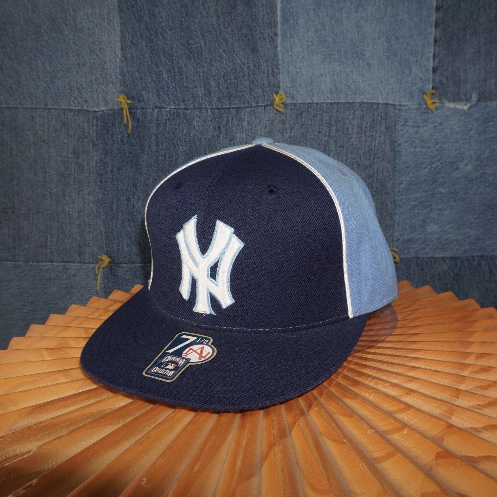 MLB 7 ½ -Vintage Y2K New york yankees fitted 00s cooperstown hat Size ONE SIZE - 2 Thumbnail