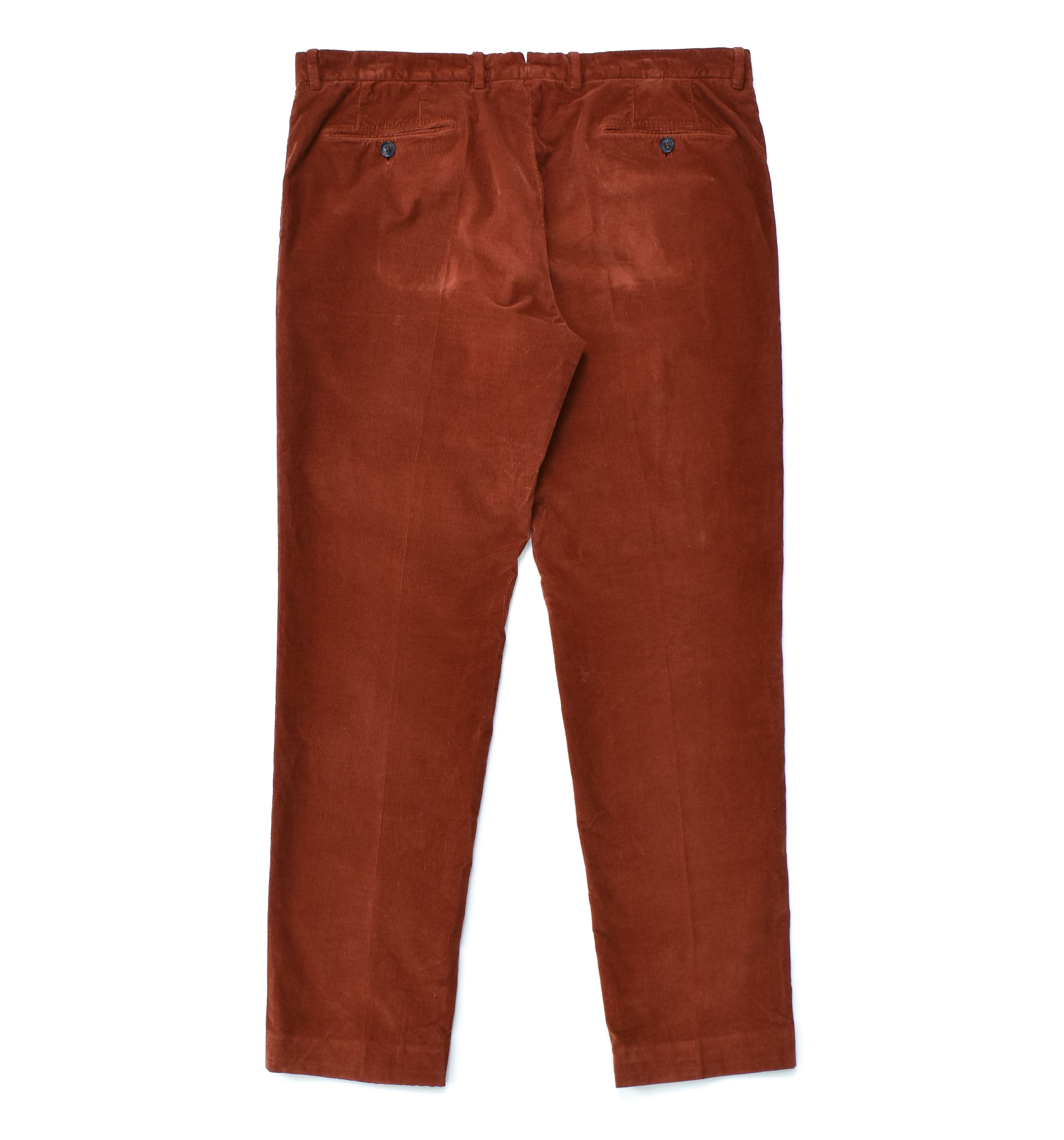 Ermenegildo Zegna ERMENEGILDO ZEGNA Slim Fit Corduroy Pants Cotton Size US 38 / EU 54 - 3 Thumbnail