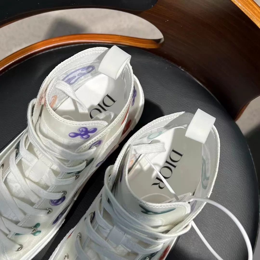 Dior Kenny Scharf x Dior b23 White Graffiti 42 Size US 9 / EU 42 - 7 Thumbnail
