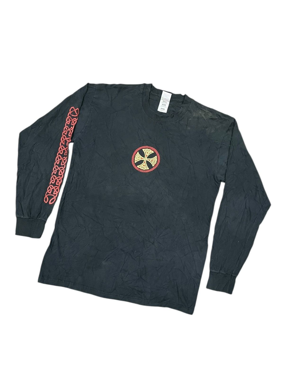 Vintage VTG '90 Courtney Davis Sacred Hearts Celtic Cross Shirts Size US L / EU 52-54 / 3 - 7 Thumbnail