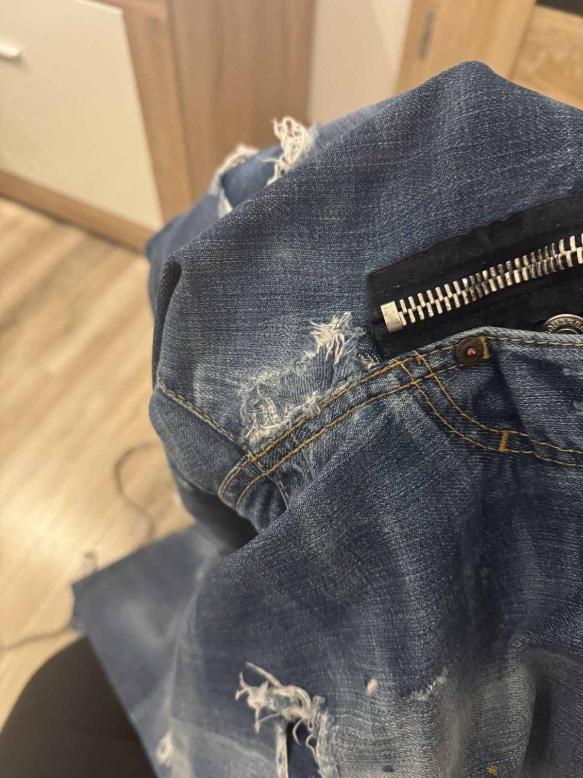 Designer × Dsquared2 Dsquared2 Skater Jeans Distressed Washed Made in Italy Size US 32 / EU 48 - 17 Thumbnail