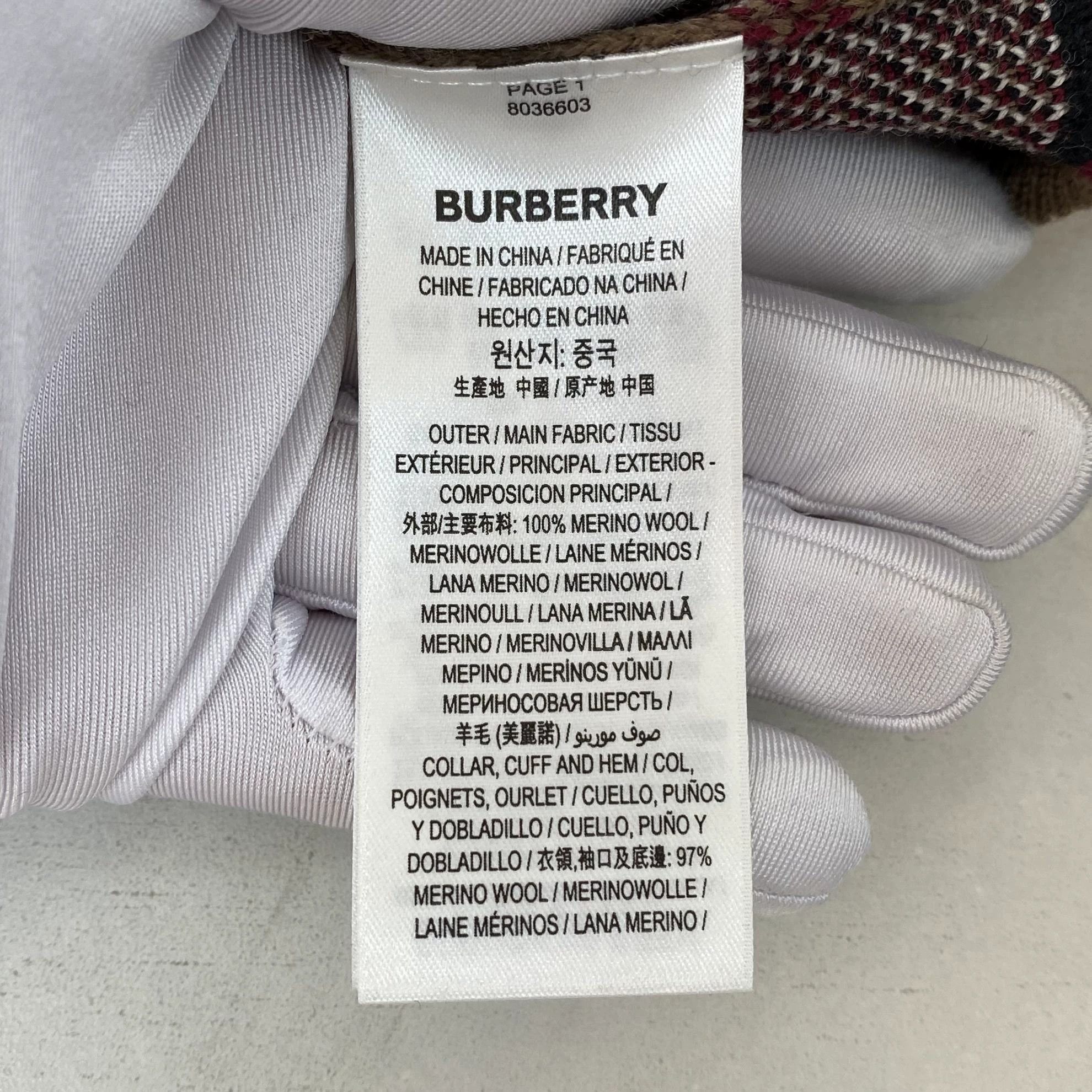 Burberry Burberry Khaki Check Knit Pullover XL Size US XL / EU 56 / 4 - 8 Thumbnail