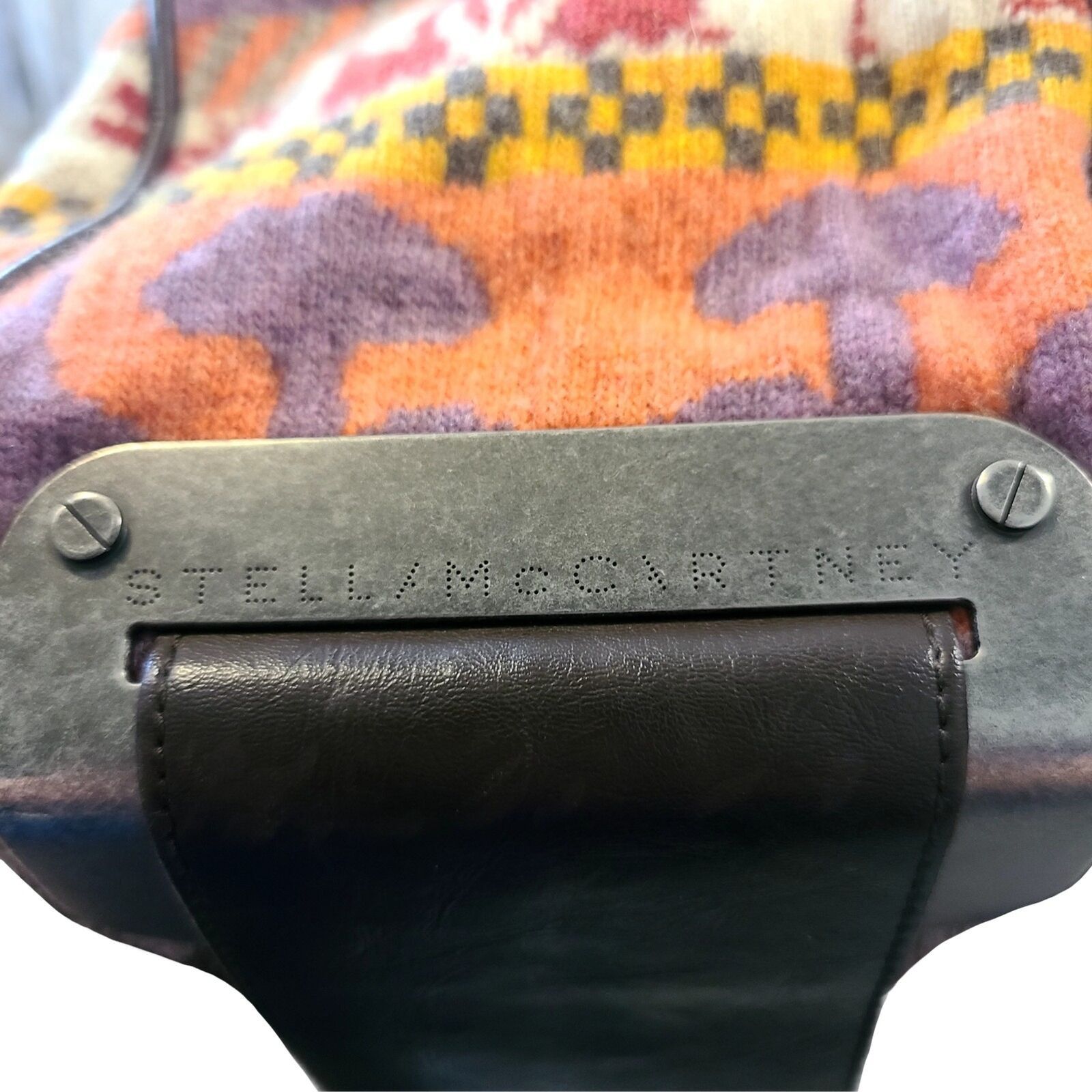 Stella McCartney Stella McCartney RARE Aztec Tweed & Vegan Leather Large Bag Size ONE SIZE - 6 Thumbnail