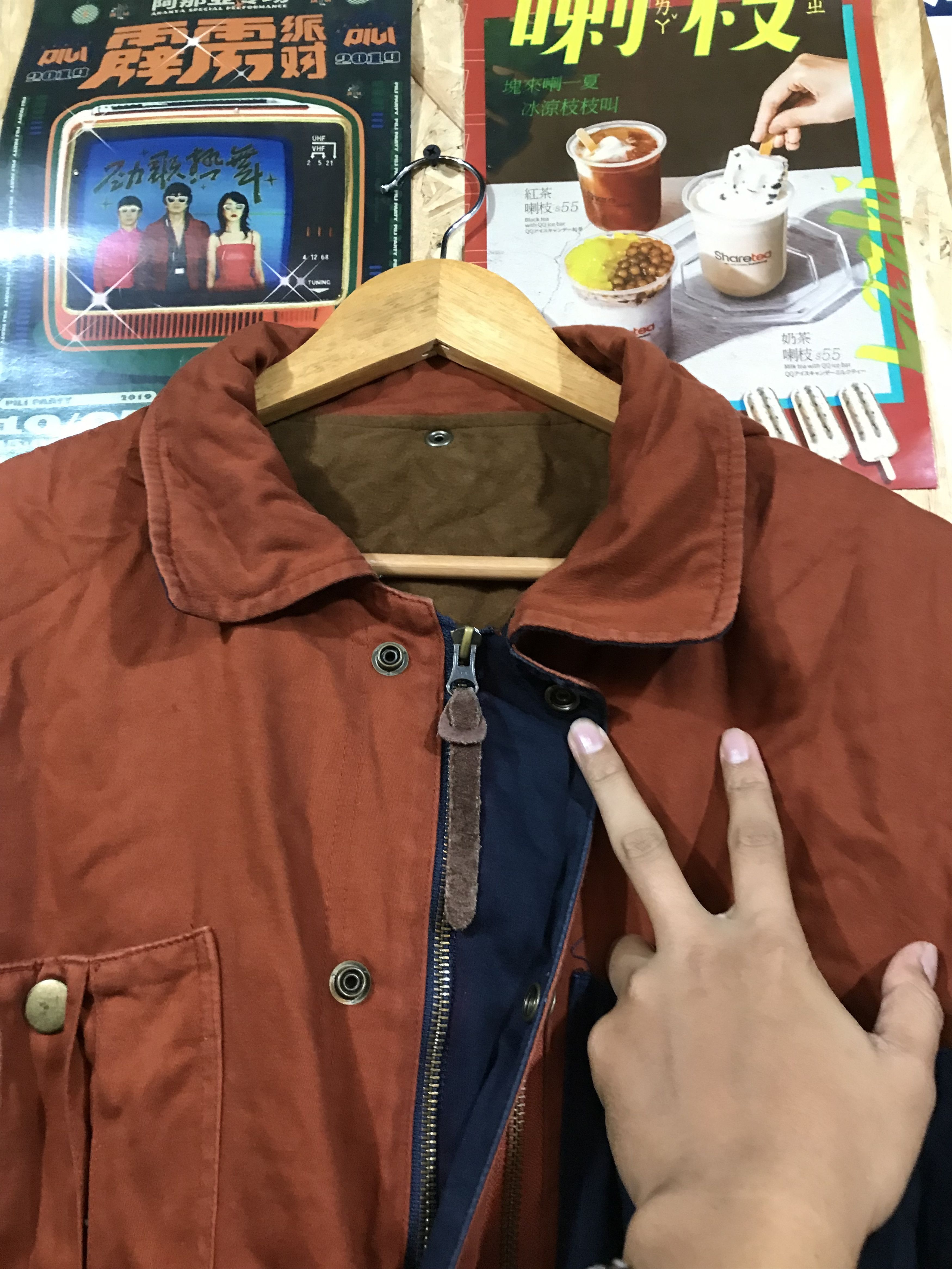 Hysteric Glamour Hysteric Glamour Distressed Reflector Jacket Size US XXL / EU 58 / 5 - 10 Thumbnail
