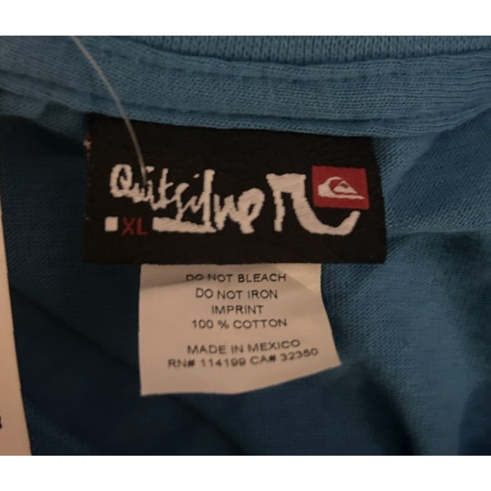 Quiksilver Quiksilver T-Shirt XL Blue 2-Sided Graphic 100% Cotton Crew Neck Mens NWT Vintage 1754 Size US XL / EU 56 / 4 - 3 Thumbnail