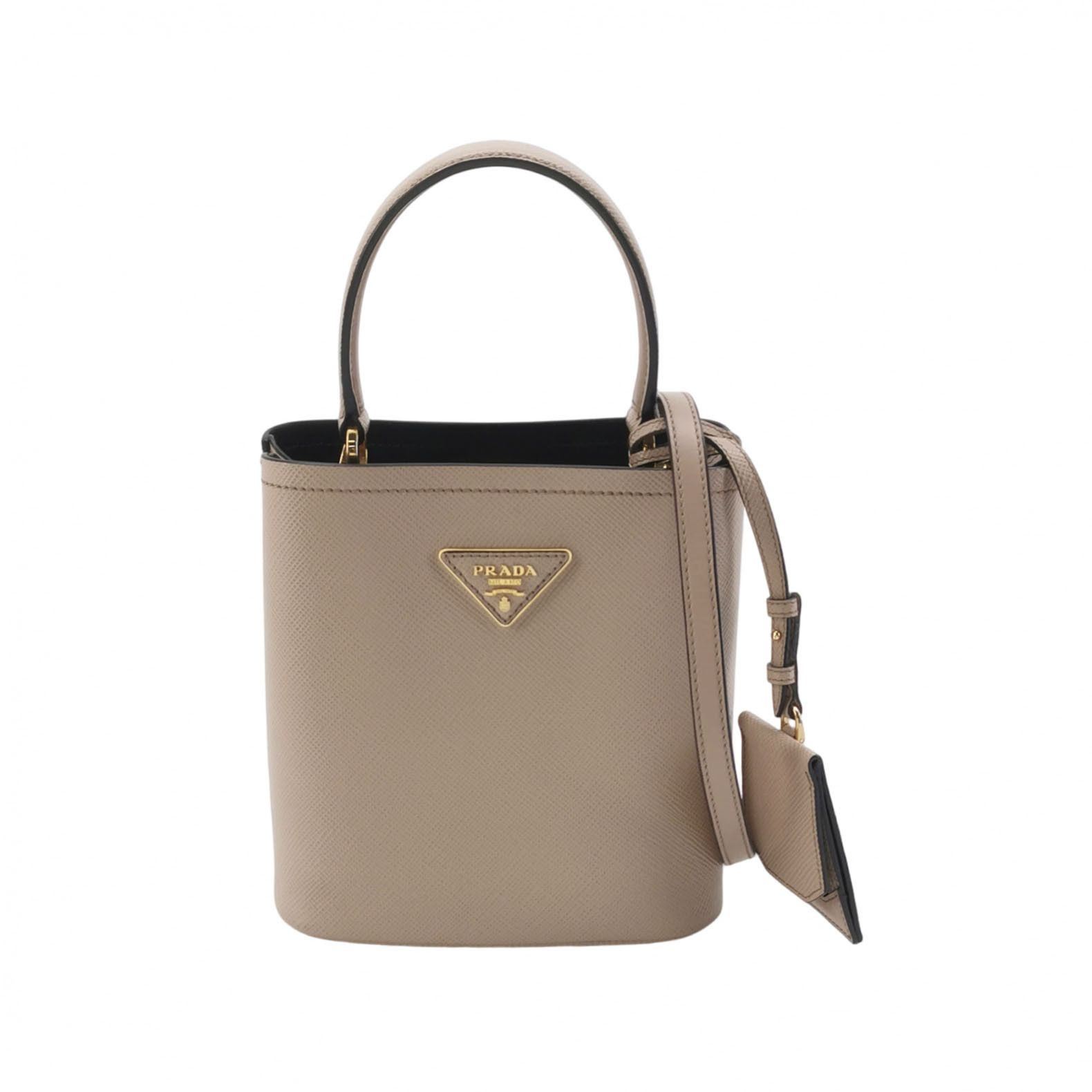 Prada Prada Panier Saffiano Leather Mini Handle Bag Size ONE SIZE - 1 Thumbnail