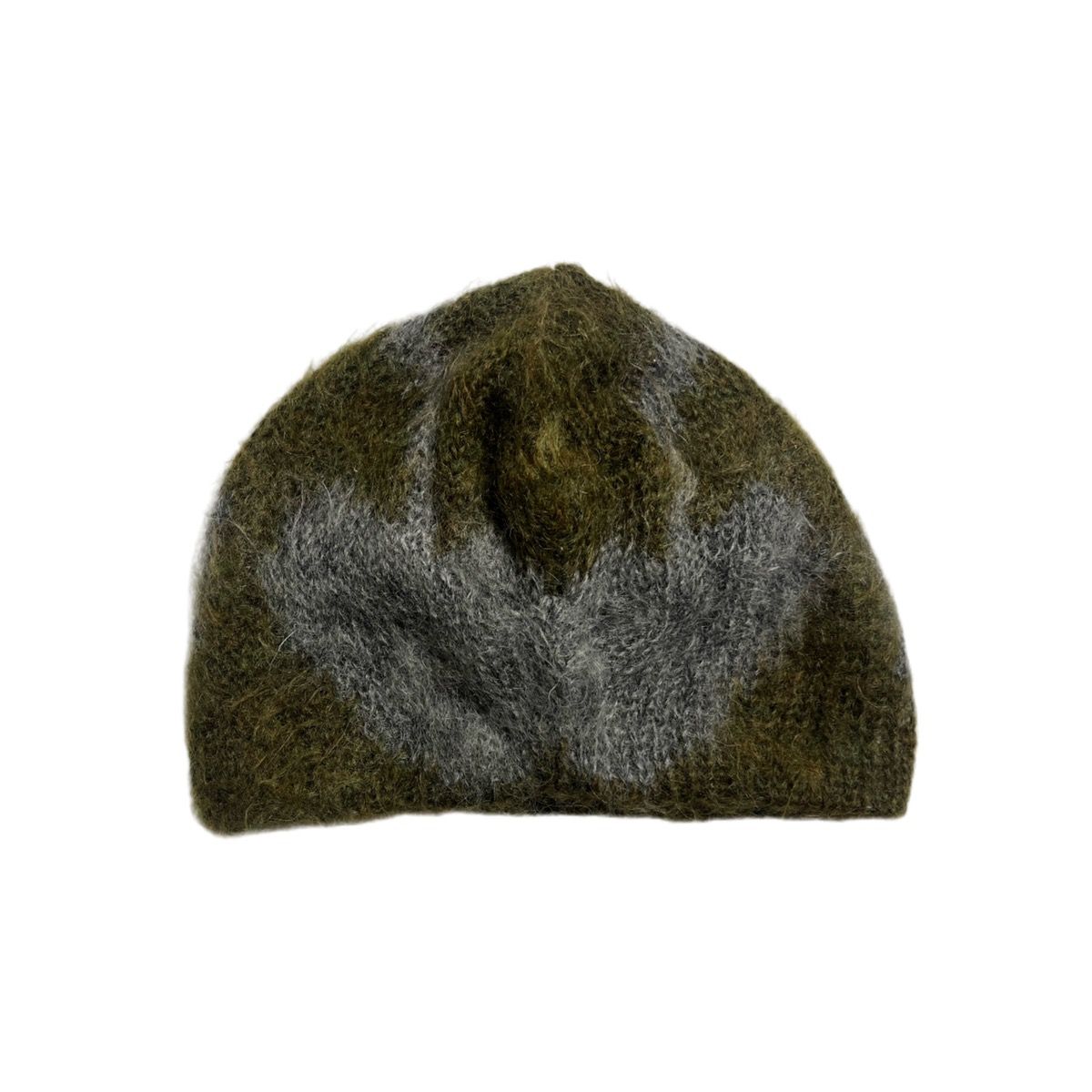 Pre-owned Undercover Mohair Cherries Beanie Hat In Green