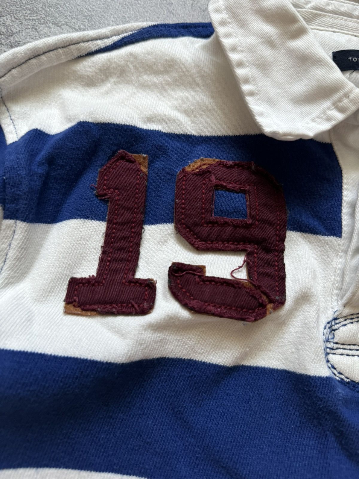 Tommy Hilfiger × Vintage Tommy Hilfiger S striped rugby 🏉 sweatshirt long sleeve polo Size US S / EU 44-46 / 1 - 7 Thumbnail