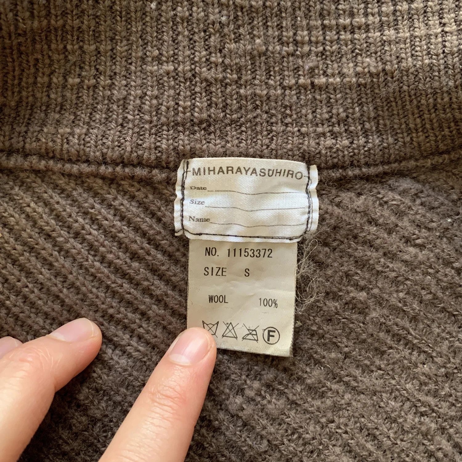 Maison MIHARA YASUHIRO Early Asymmetrical Striped Knit Sweater / Jacket Mihara Size US S / EU 44-46 / 1 - 7 Thumbnail