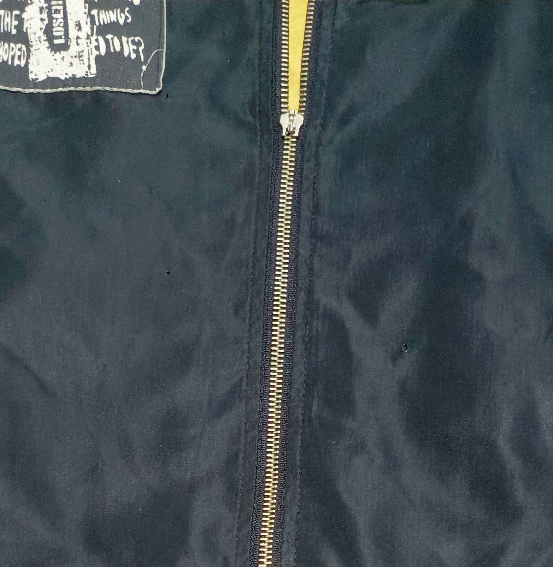 20471120 ATTENTION Destroyed ANARCHY GOTHIC PUNK BOMBER JACKET Size US M / EU 48-50 / 2 - 8 Thumbnail