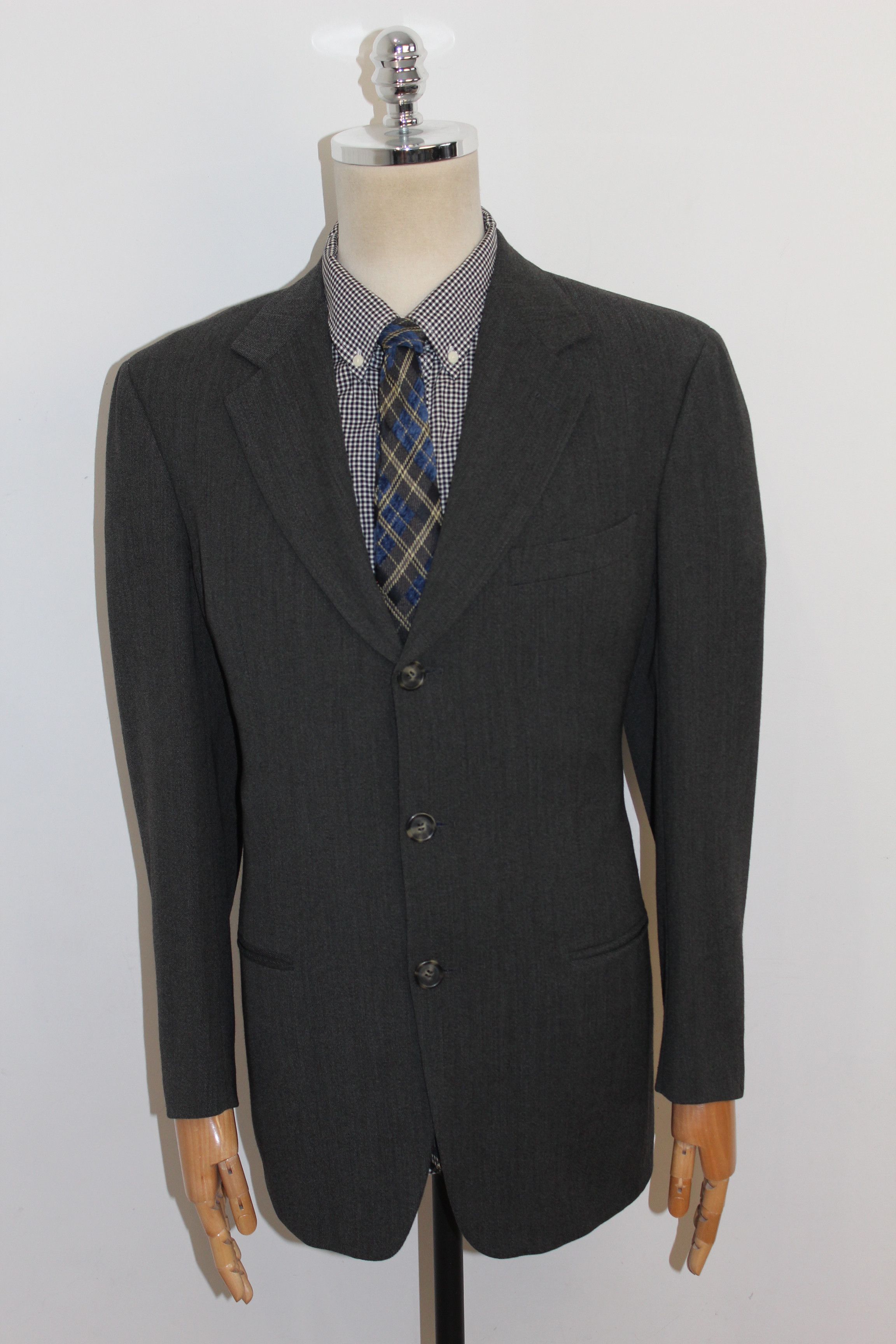 Designer Mens Ermenegildo Zegna Soft Blazer Jacket Size 48 Size US M / EU 48-50 / 2 - 1 Thumbnail