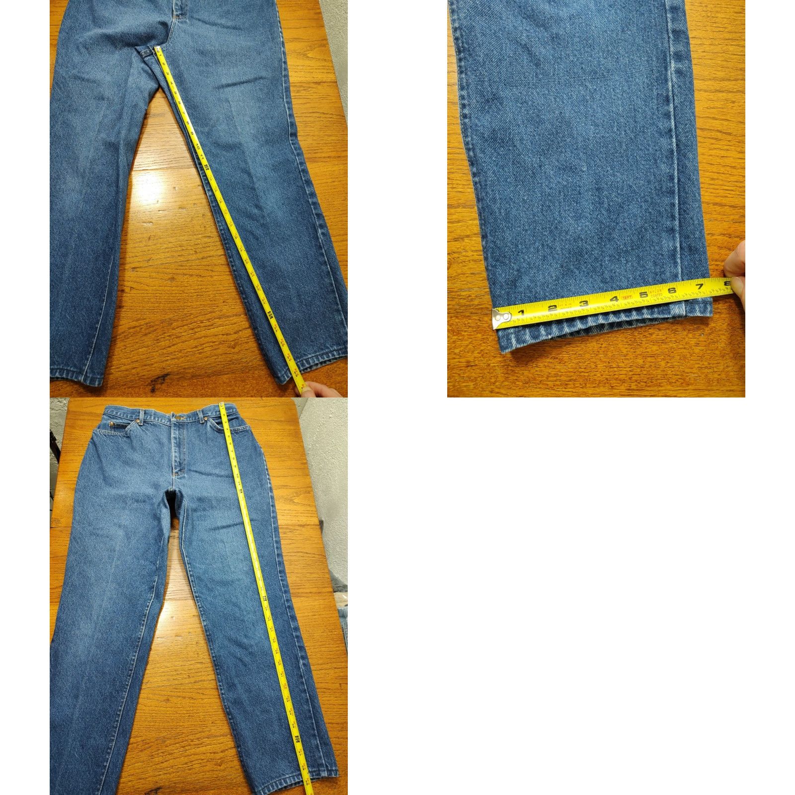 Lee VINTAGE Lee Jeans High Rise Mom Denim 31x28 Blue Cotton 5-Pocket USA Womens Size 24" / US 00 / IT 34 - 9 Thumbnail