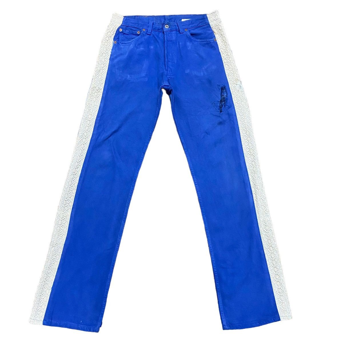 Needles Levis Sample Rebuild Lace Sidetape Jeans Royal Blue Size US 32 / EU 48 - 2 Thumbnail