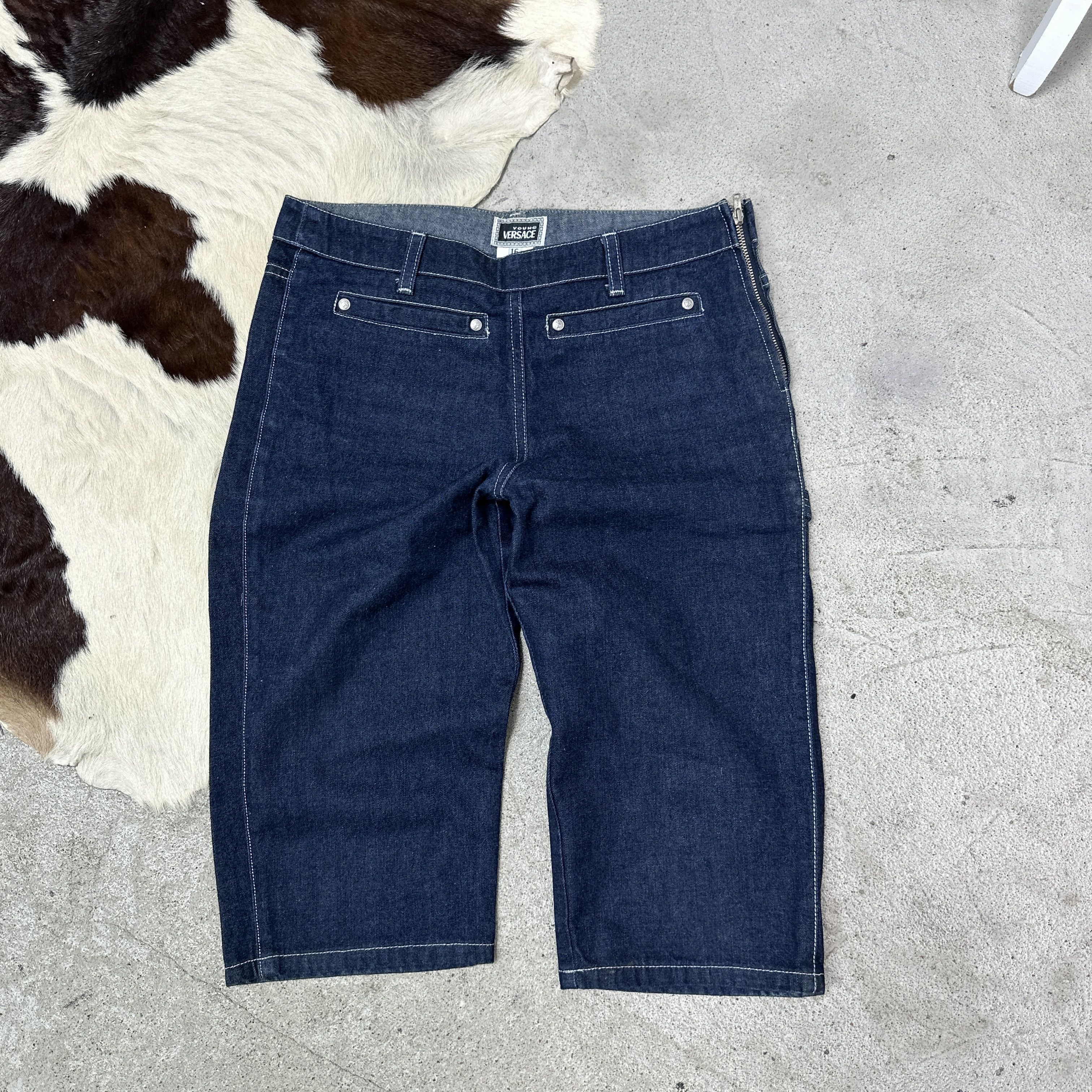 Versace Vintage Denim Versace Jeans Classic Capri Jeans Pants Y2K Size 24" / US 00 / IT 34 - 4 Thumbnail