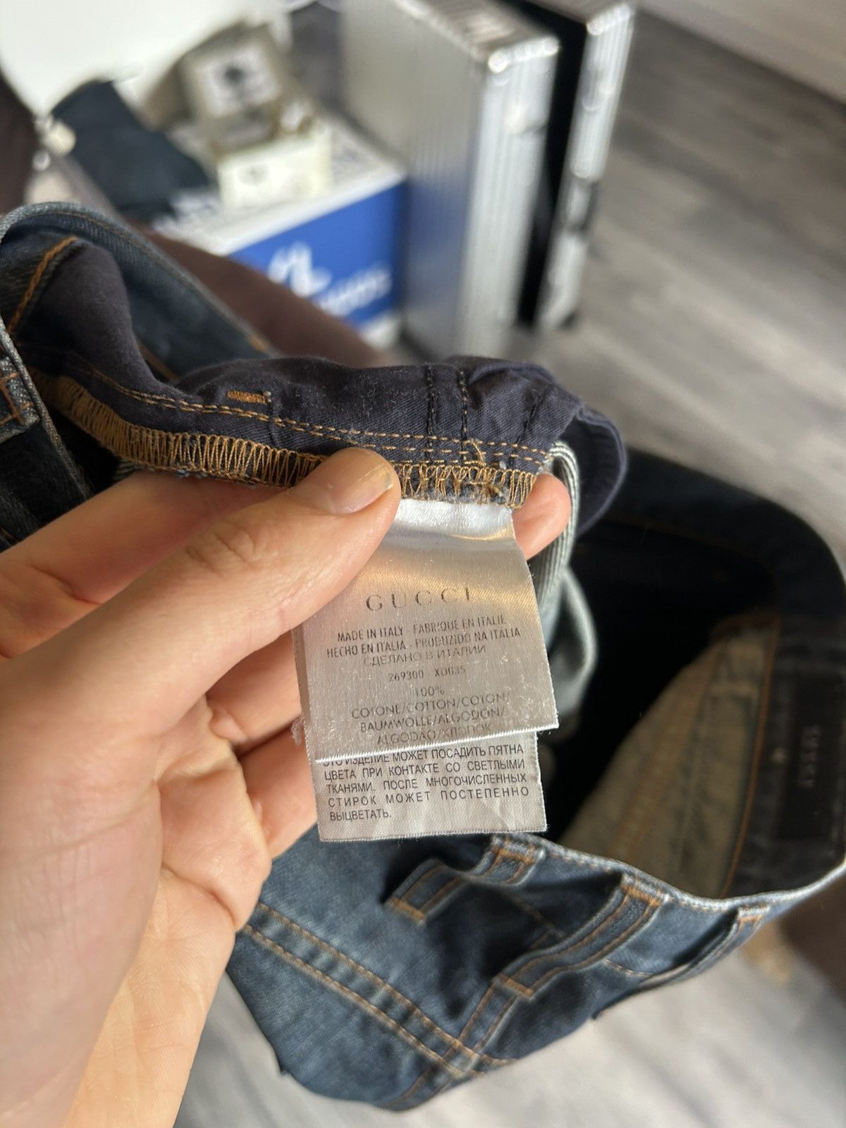 Gucci Gucci Blue Denim Jeans - Size 46 Size US 30 / EU 46 - 12 Thumbnail