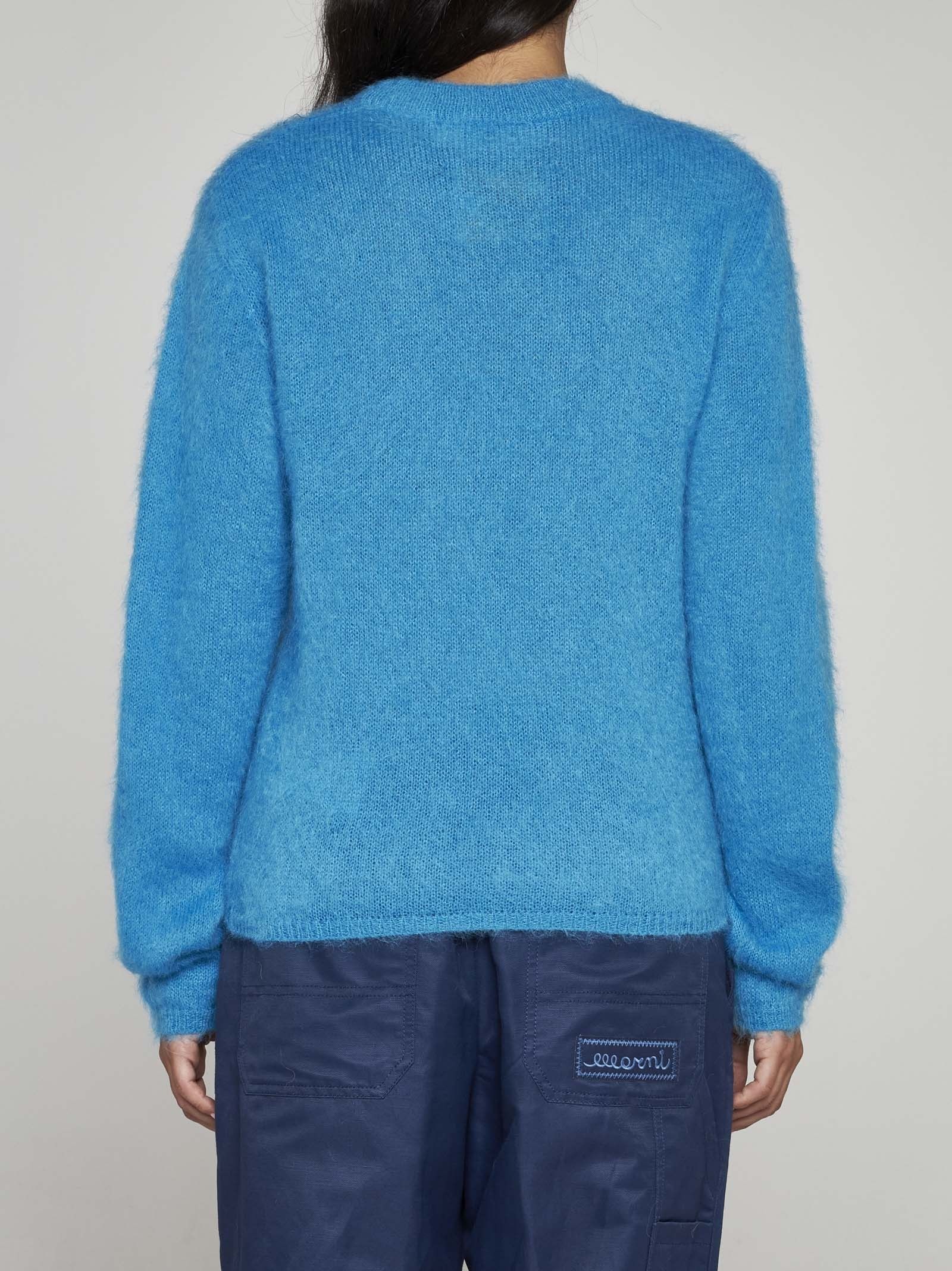 Marni o1y1125 Crewneck Sweater in Azure Size S / US 4 / IT 40 - 4 Thumbnail