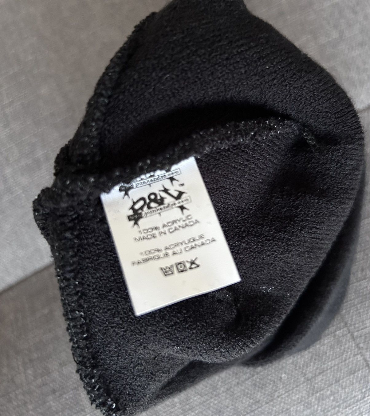 Punk and Yo Punk&Yo Track Pattern Beanie Size ONE SIZE - 4 Thumbnail