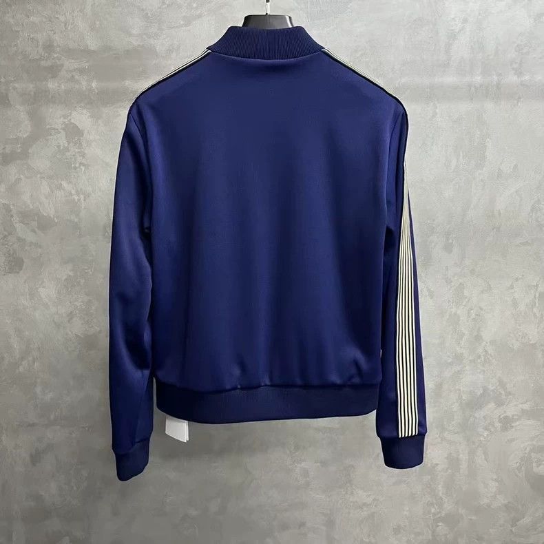Celine Blue Logo Embroidered Stripe Stand Collar Jacket Size US S / EU 44-46 / 1 - 5 Thumbnail