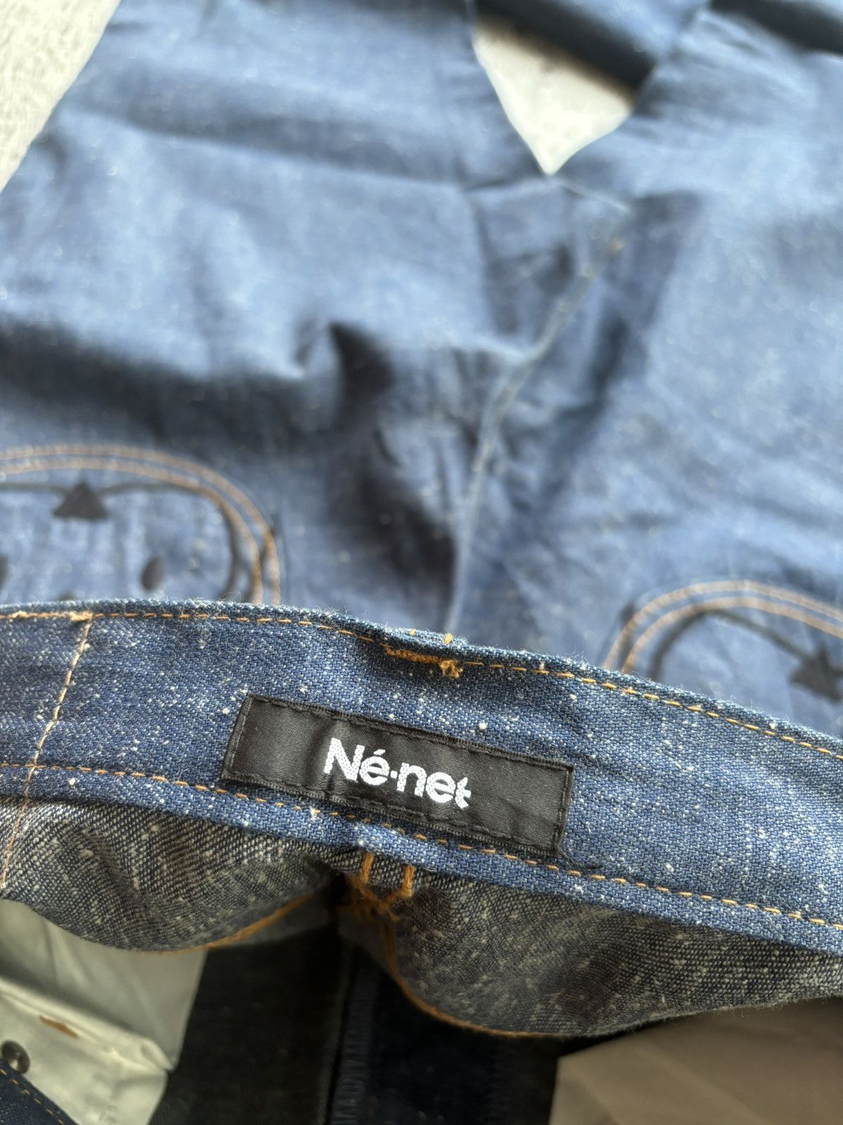 Ne-Net Ne-net Iseey miyake denim jeans Size US 32 / EU 48 - 8 Thumbnail