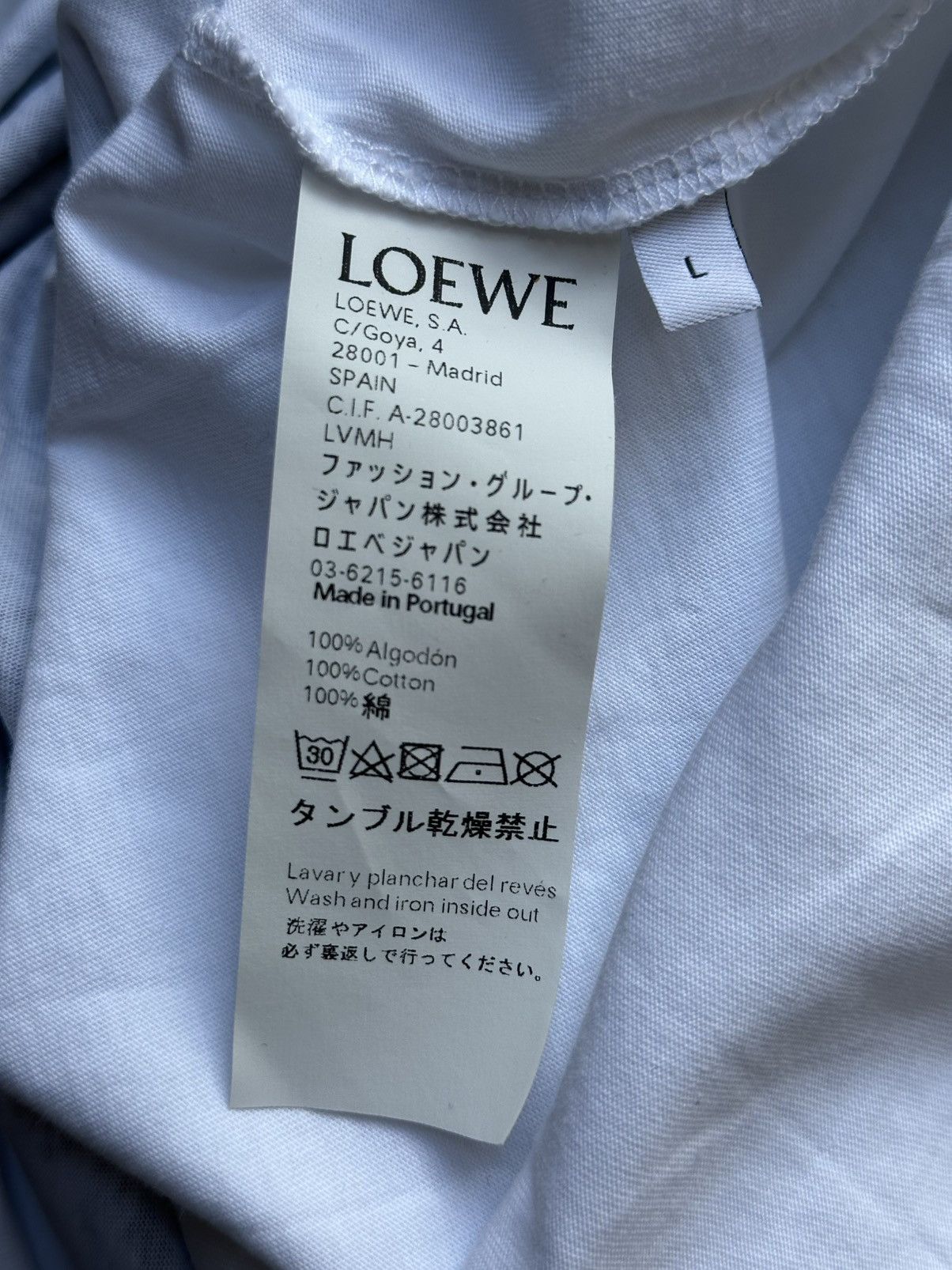 Loewe Loewe X David Wojnarowicz T-Shirt (Face in Dirt) Size US L / EU 52-54 / 3 - 10 Thumbnail