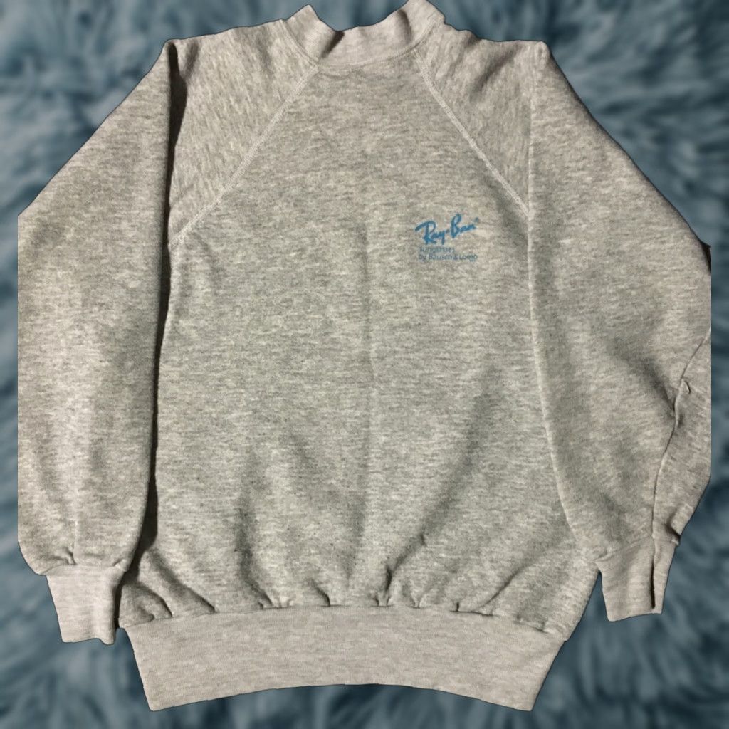 Vintage VINTAGE 80s Ray Ban Sunglasses Promo Sweatshirt S USA Surf Beach Skate Vaporwave 90s Size US S / EU 44-46 / 1 - 1 Thumbnail