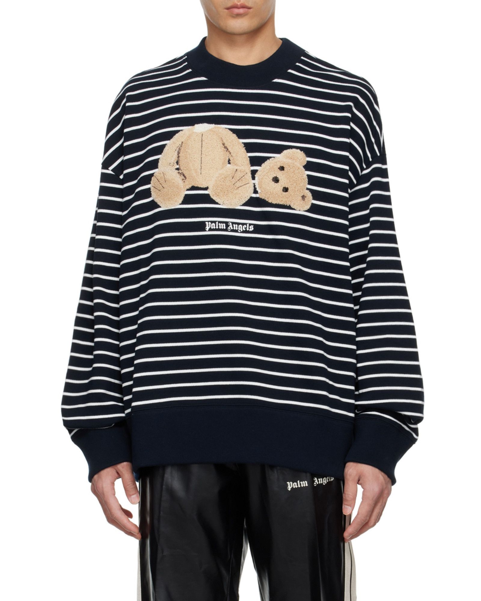 Palm Angels Palm Angels PA Bear Stripes Crew Men Size US S / EU 44-46 / 1 - 3 Thumbnail