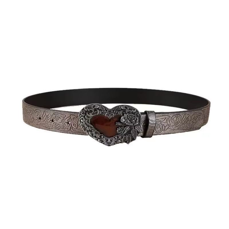 Jewelry Buckle Waist Strap Love Heart Belt Size ONE SIZE - 2 Thumbnail