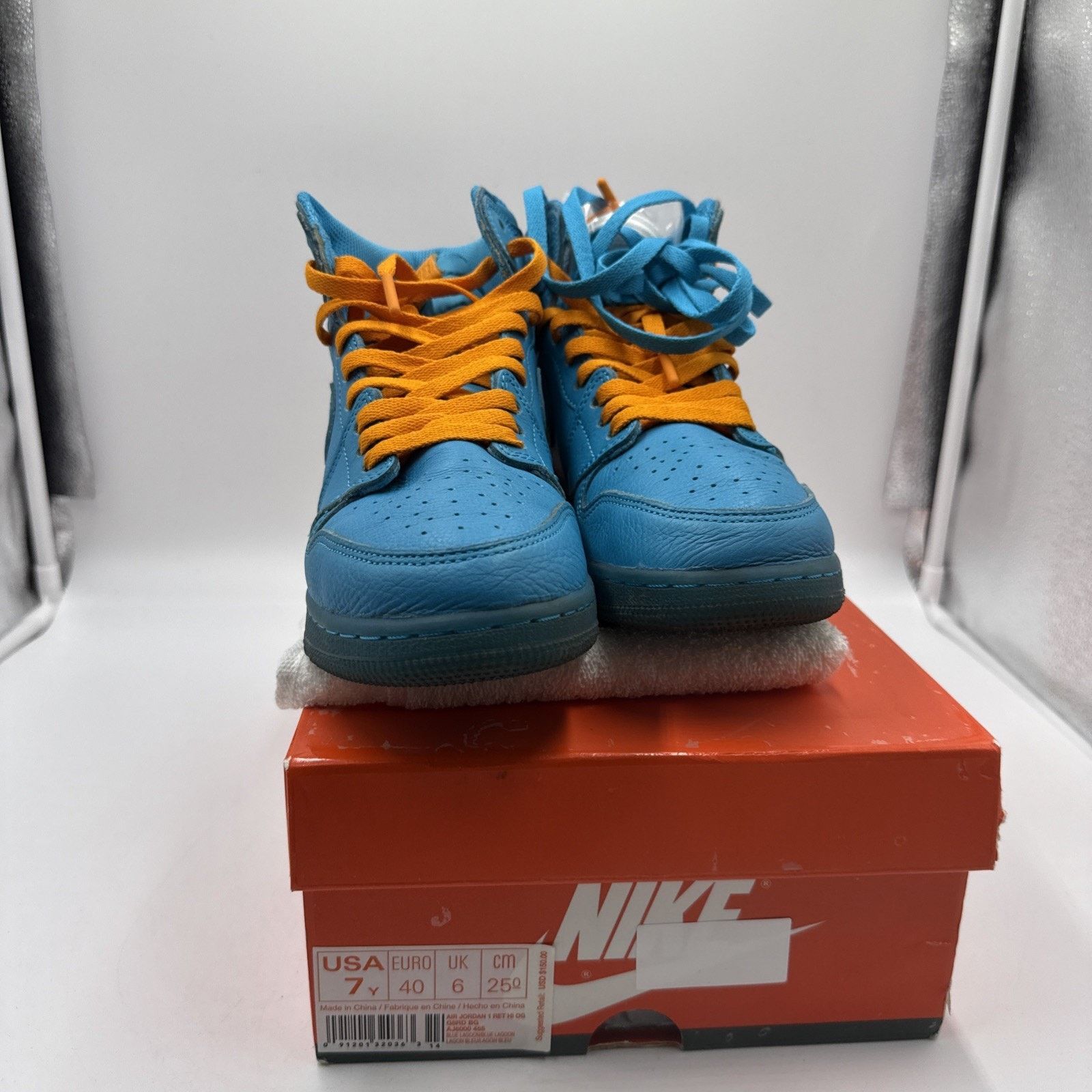 Jordan Brand Size 7 (GS) - Jordan 1 Retro OG G8RD High Blue Lagoon Size US 7 / IT 37 - 1 Thumbnail