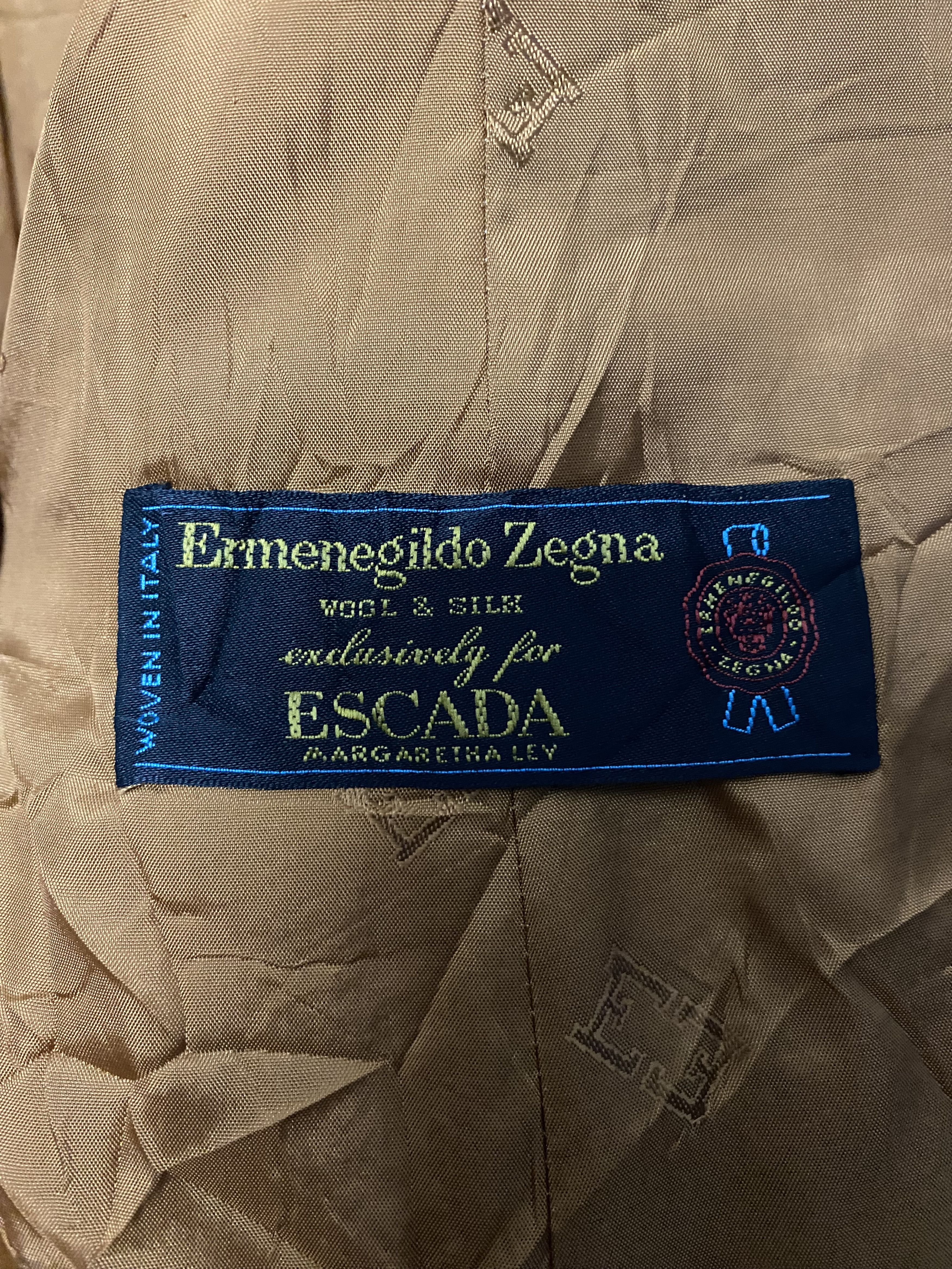 Escada Archive Escada Zegna Wool Silk Houndstooth Blazer Jacket Size M / US 6-8 / IT 42-44 - 10 Thumbnail