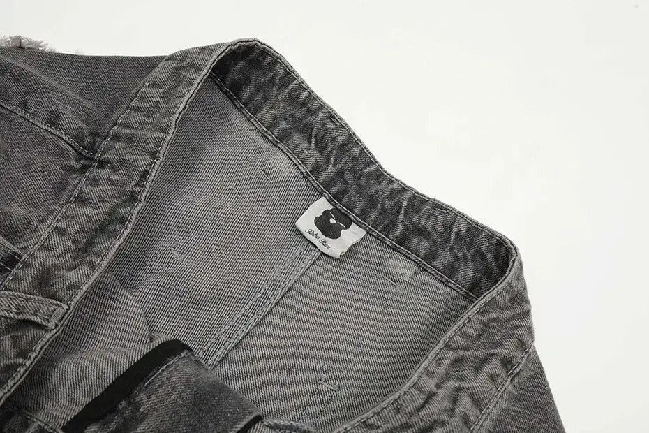 Japanese Brand Lightning Splicing Baggy Jeans Size US 32 / EU 48 - 3 Thumbnail