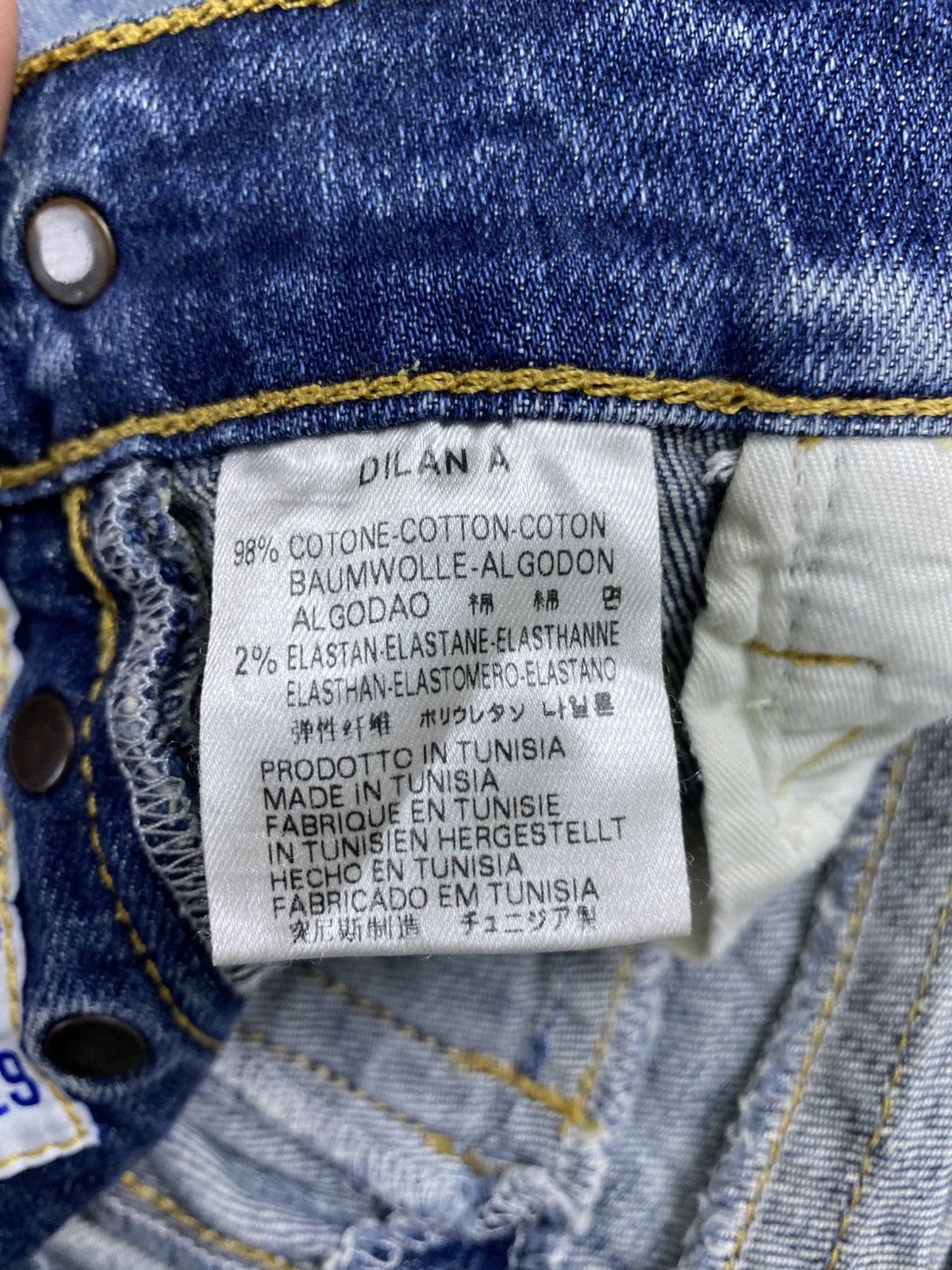 GAS Vintage GAS Distressed Blue Denim Jeans Pants Size US 31 - 16 Thumbnail