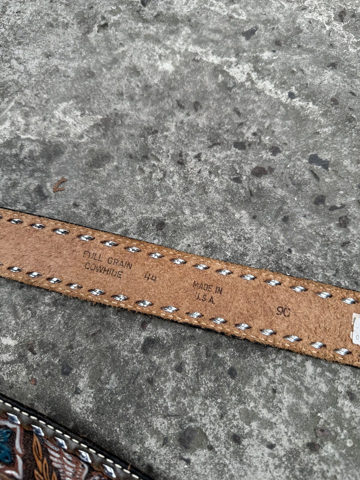 Other Y2K Vintage Bear Logo Leather Belts Streetwear Style Cowboy Size ONE SIZE - 4 Thumbnail
