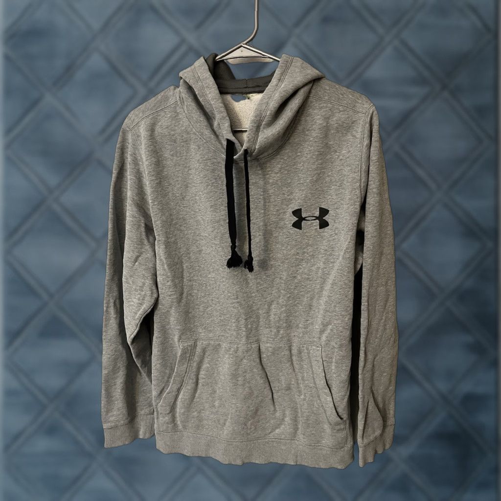 Under Armour Under Armour Hoodie Mens Size M Gray Logo Fleece Pullover Knit Crew Neck 90s Classic Size US M / EU 48-50 / 2 - 1 Thumbnail
