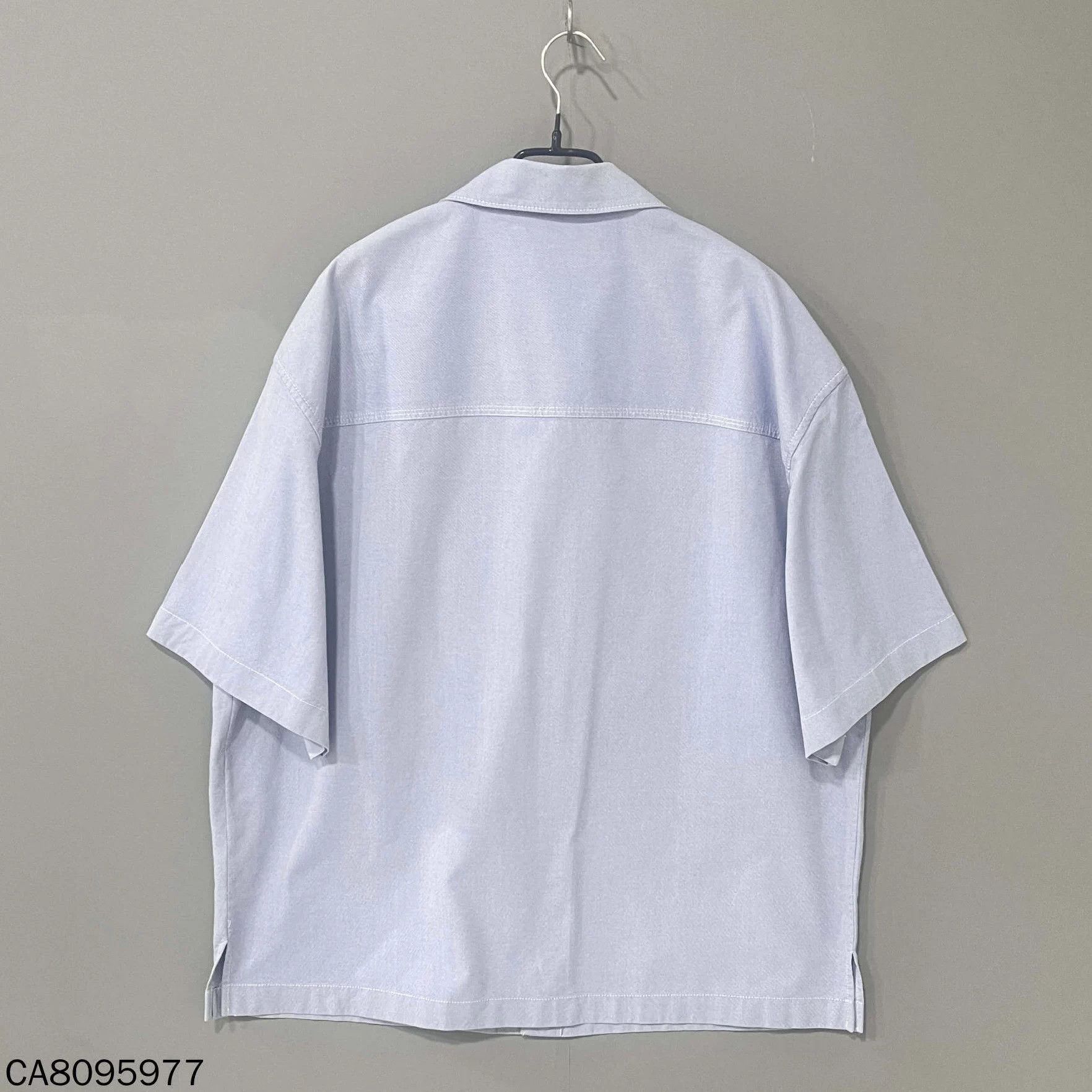 Gucci GUCCI light wash denim logo short-sleeve shirt 48 Size XL / US 12-14 / IT 48-50 - 3 Thumbnail