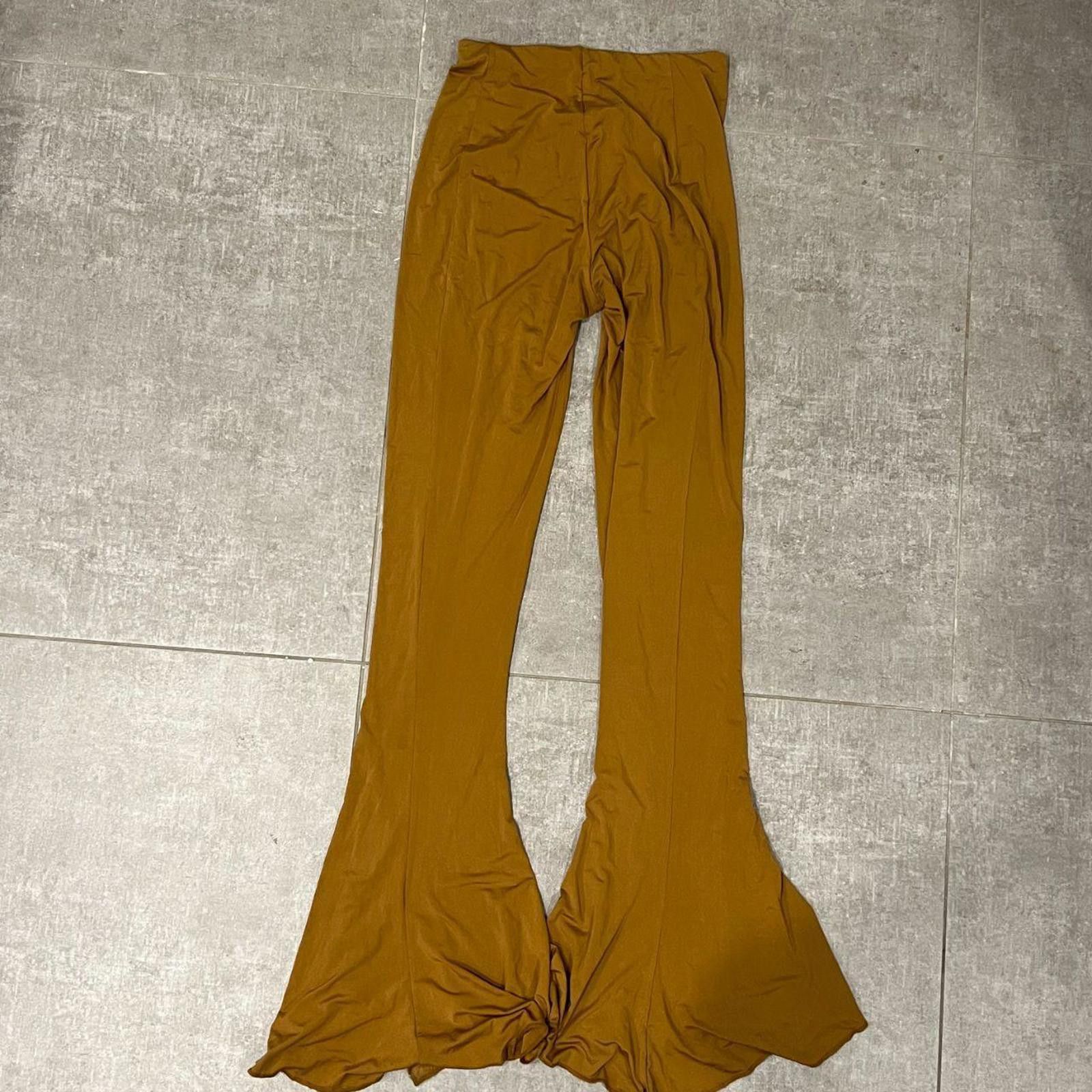 Designer tan charlotte knowles / knwls ghater trousers Size 28" / US 6 / IT 42 - 4 Thumbnail
