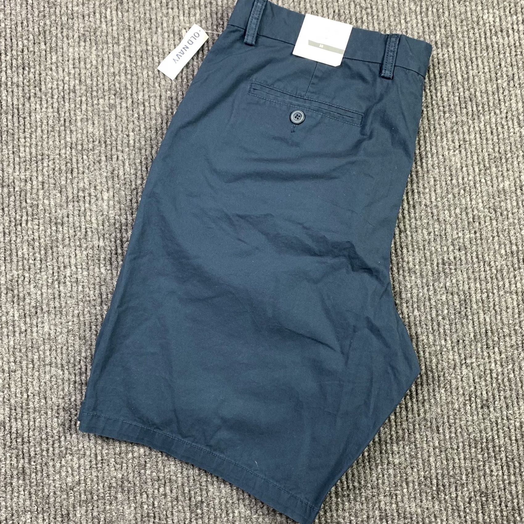 Old Navy NEW Old Navy Mens Size 38 Waist Blue Ultimate Slim Chino Shorts Dressy Casual Shorts Slim Chino Fashion Men Blue 38in Regular Cotton Pockets Store Size US 38 / EU 54 - 6 Thumbnail