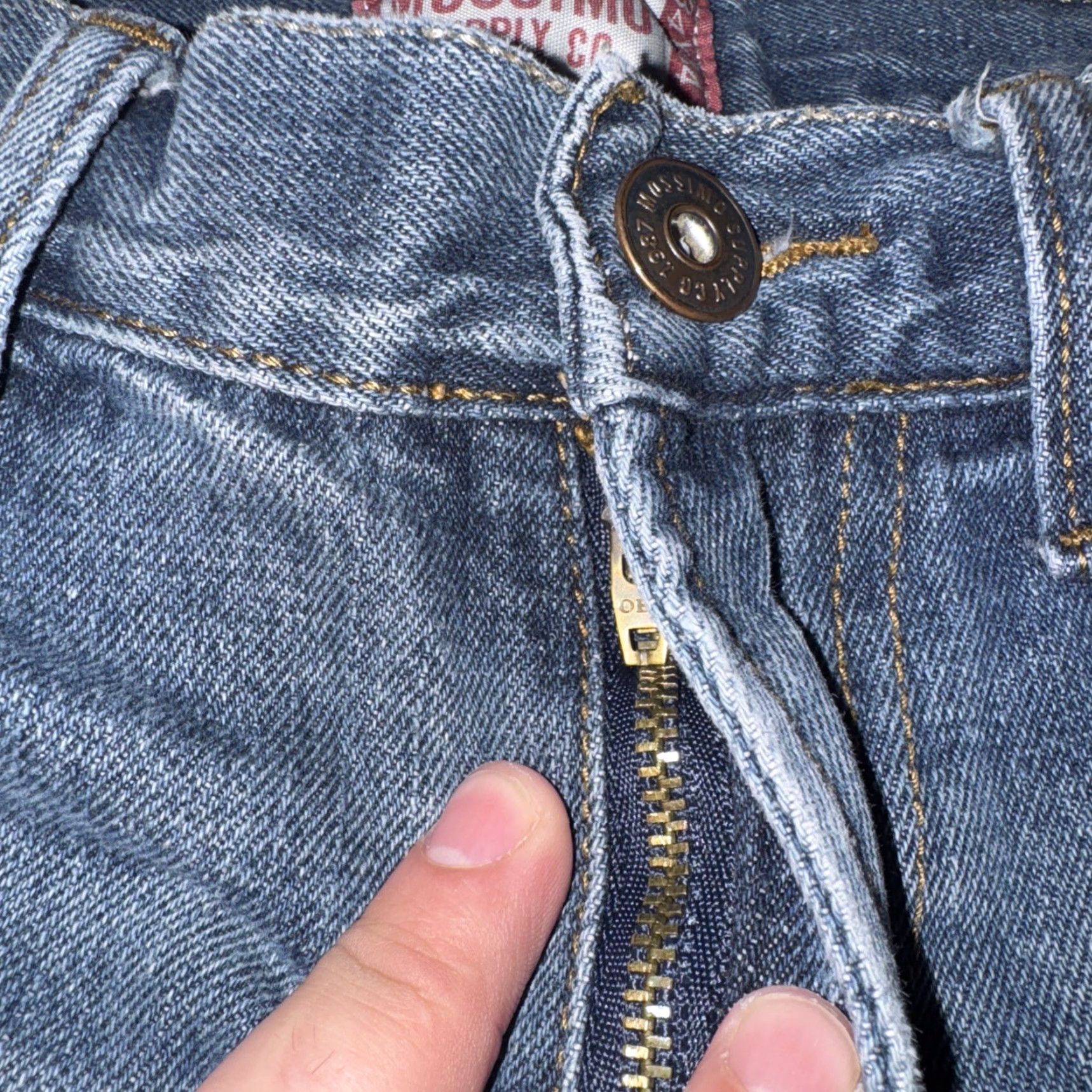 Denim & Co. Mossimo Supply Co Denim Jeans Blue 34x33 Jeans Regular Men 34 Straight Mens Blue Size US 34 / EU 50 - 5 Thumbnail