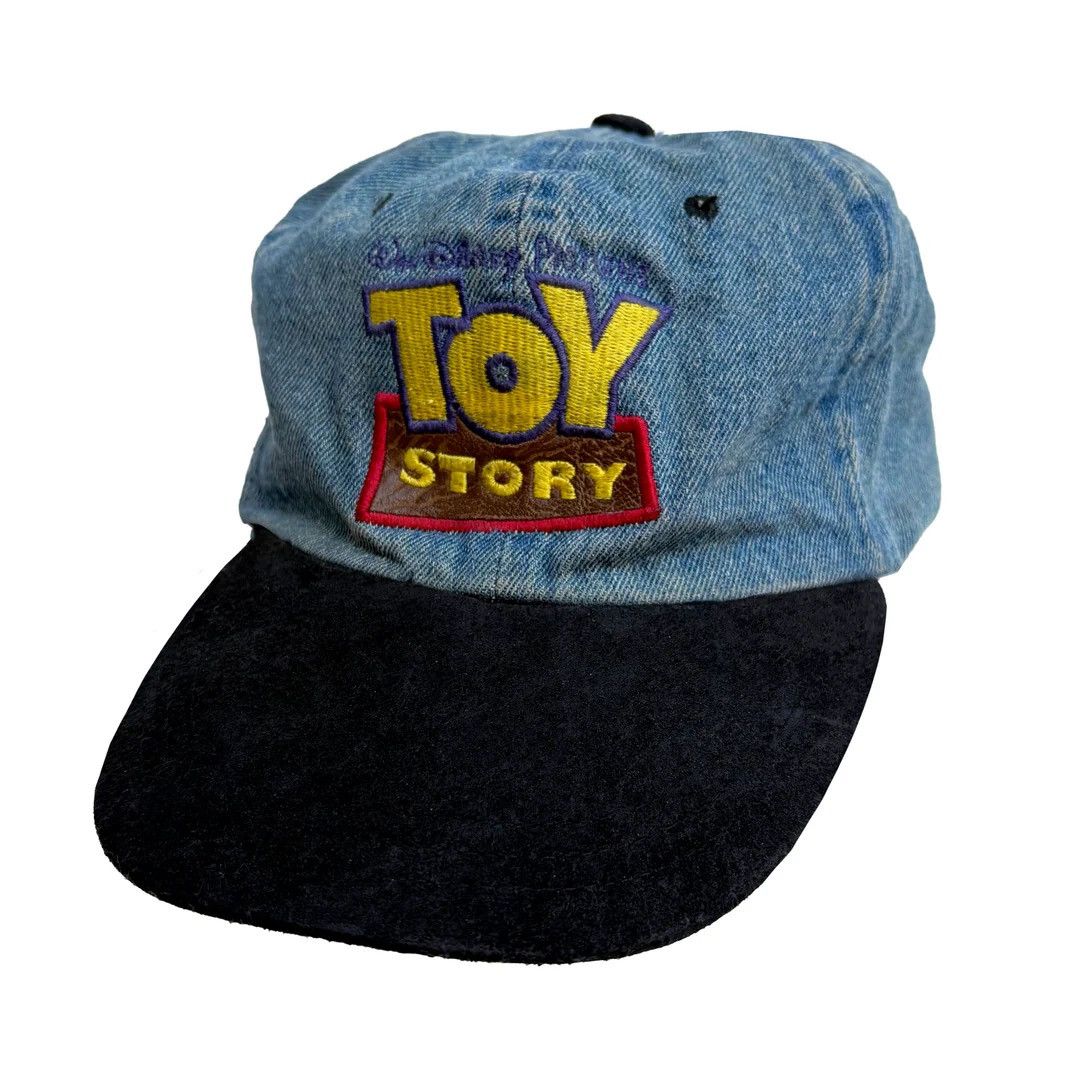 Disney × Vintage Toy Story 1995 90s Vintage Disney Movie Denim Promo Cap Hat Size ONE SIZE - 1 Thumbnail