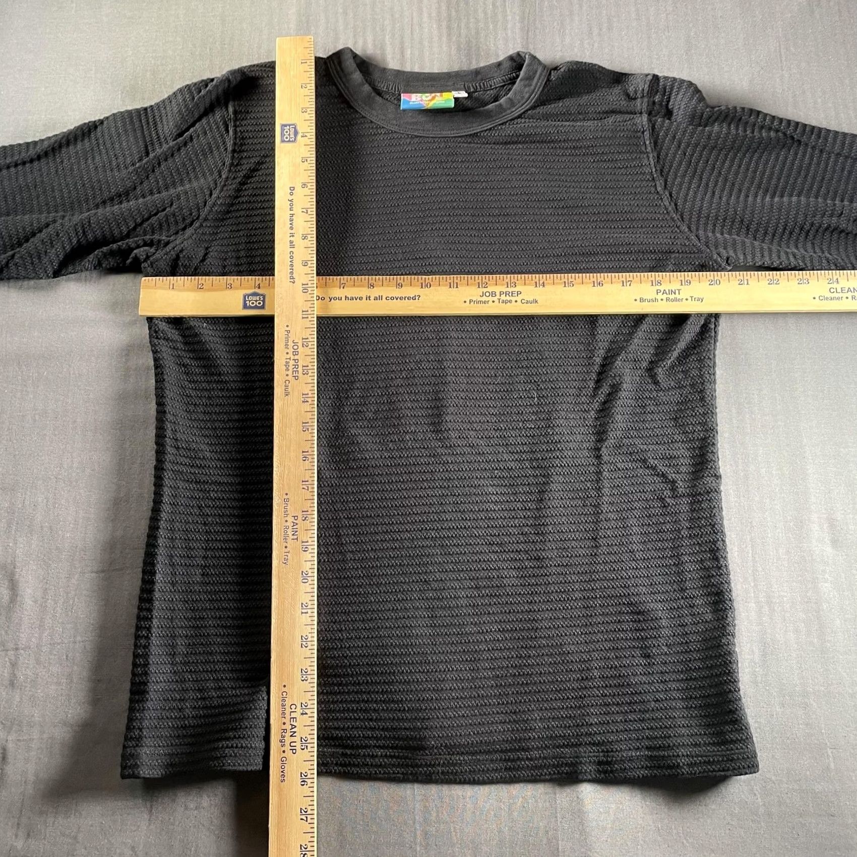 Vintage VINTAGE Big Bud Shirt Womens Small Charcoal Waffle Thermal Knit Crewneck Made in USA Size S / US 4 / IT 40 - 5 Thumbnail